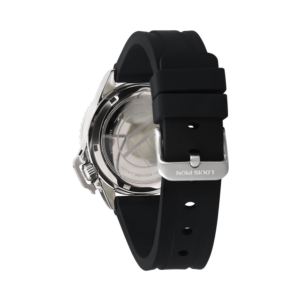 Montre Analogique  MARIN argenté vert olive noir, LOUIS PION