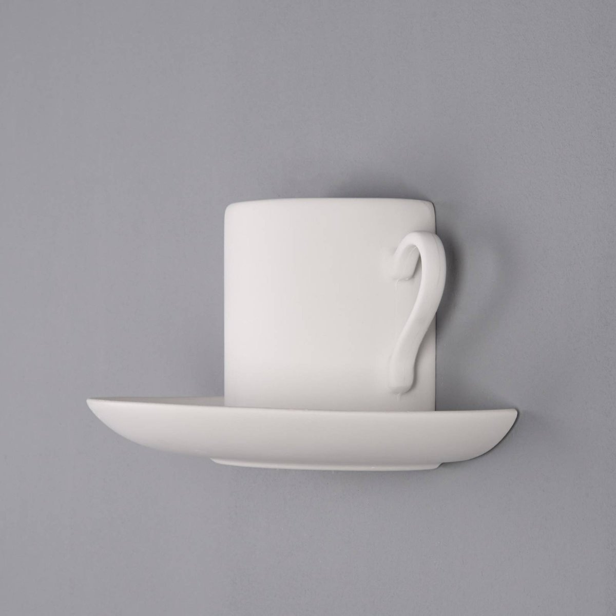 Applique en plâtre moderne, Pocillo blanc, LINDBY