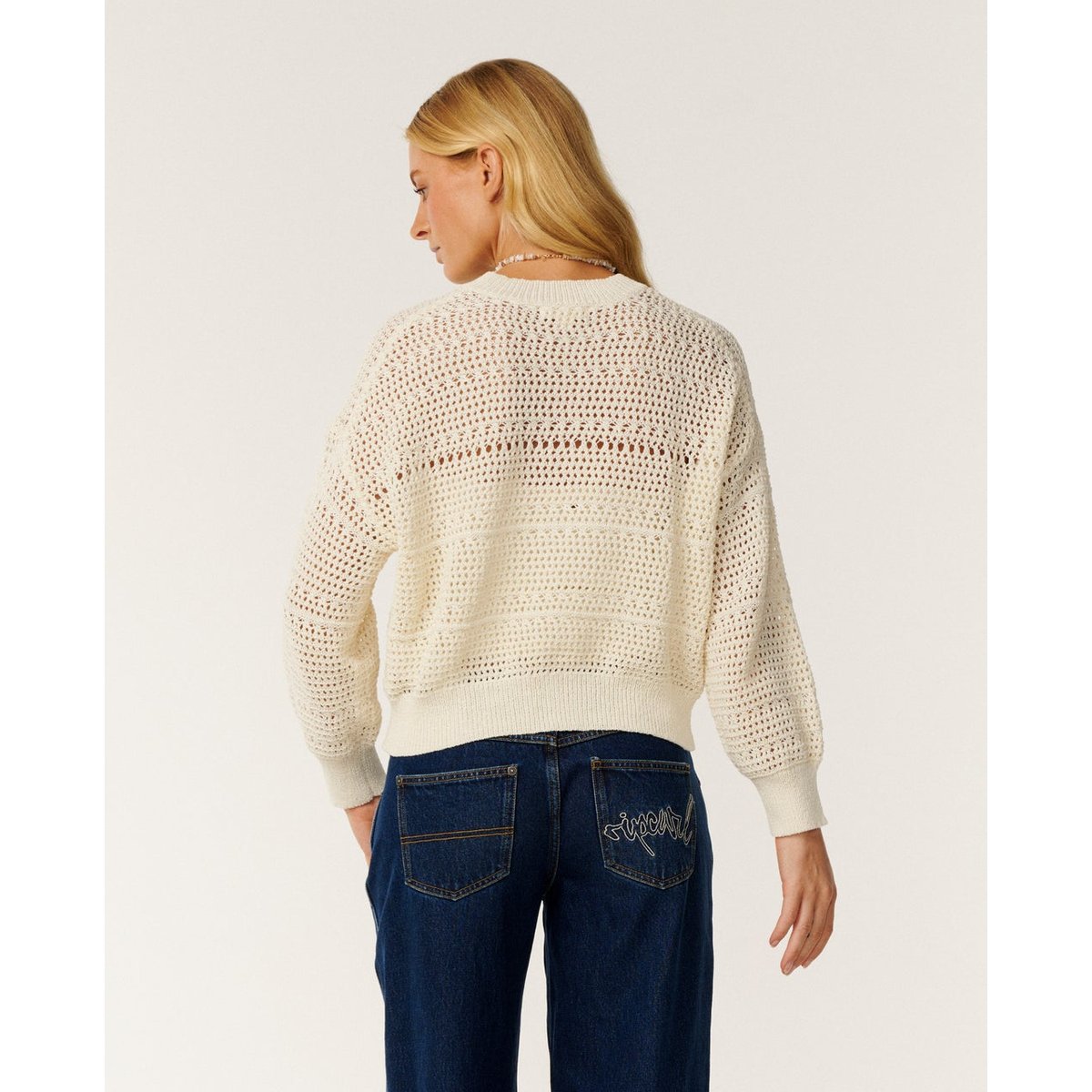Pull PARAISO LIGHTWEIGHT blanc cassé, RIP CURL
