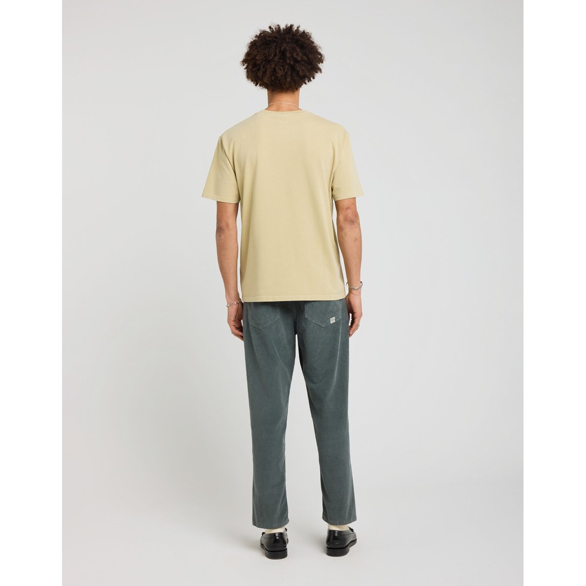 PANTALON MID LOOSE VELOURS ROY50 bleu canard, PULLIN