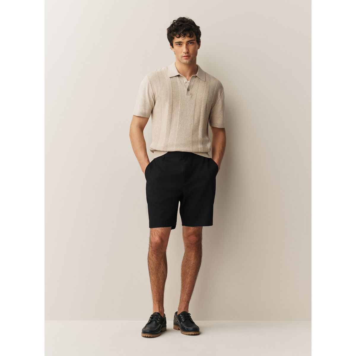 Short habillé sans pinces, lot de 2 noir, NEXT