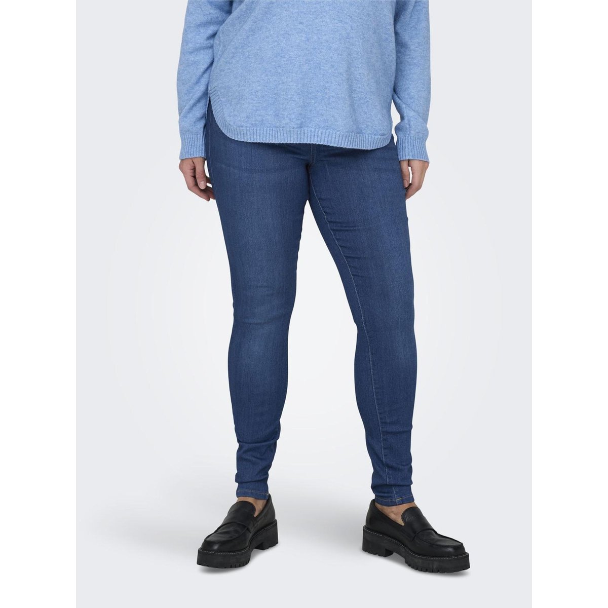 Jean Skinny light medium blue denim, ONLY CARMAKOMA