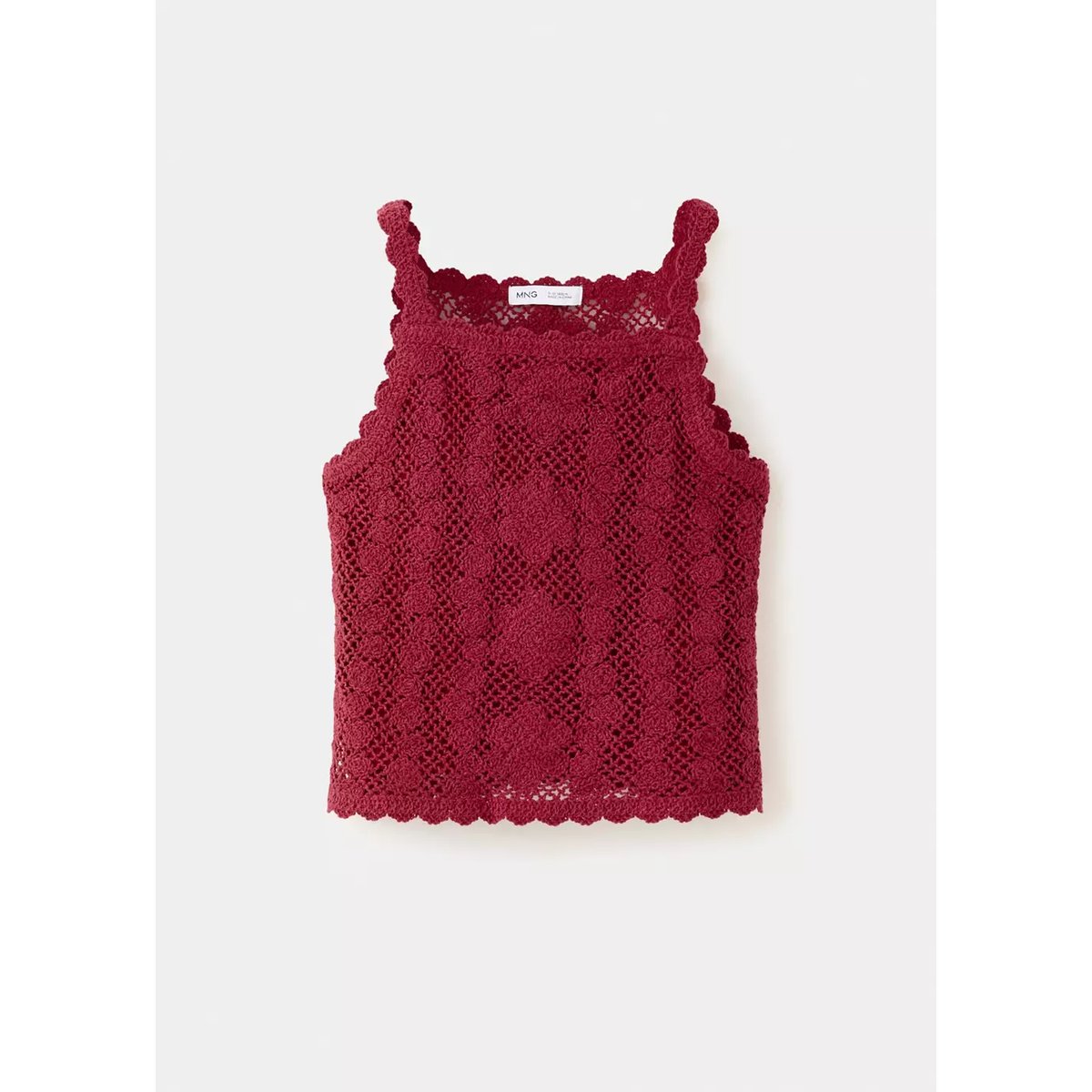 Top crochet grenat, MANGO KIDS
