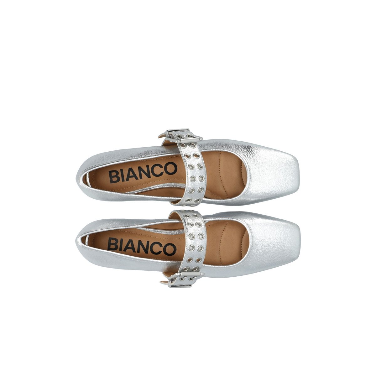 Chaussures Mary Jane silver, BIANCO
