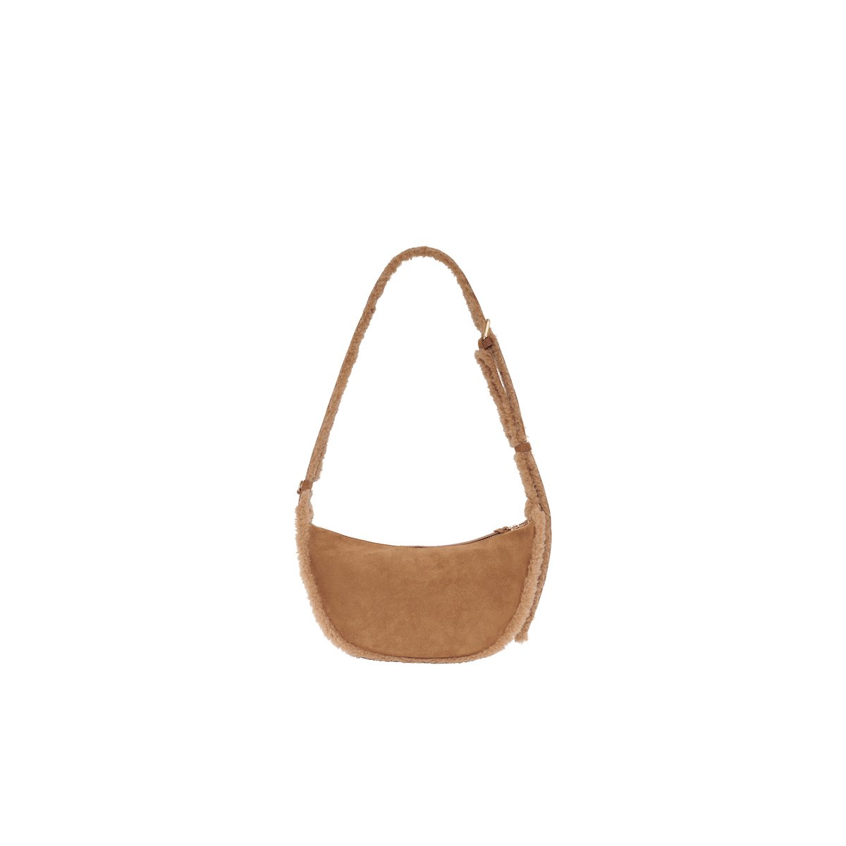 Sac porté épaule daim SUZYVI couleur unique, CAROLL