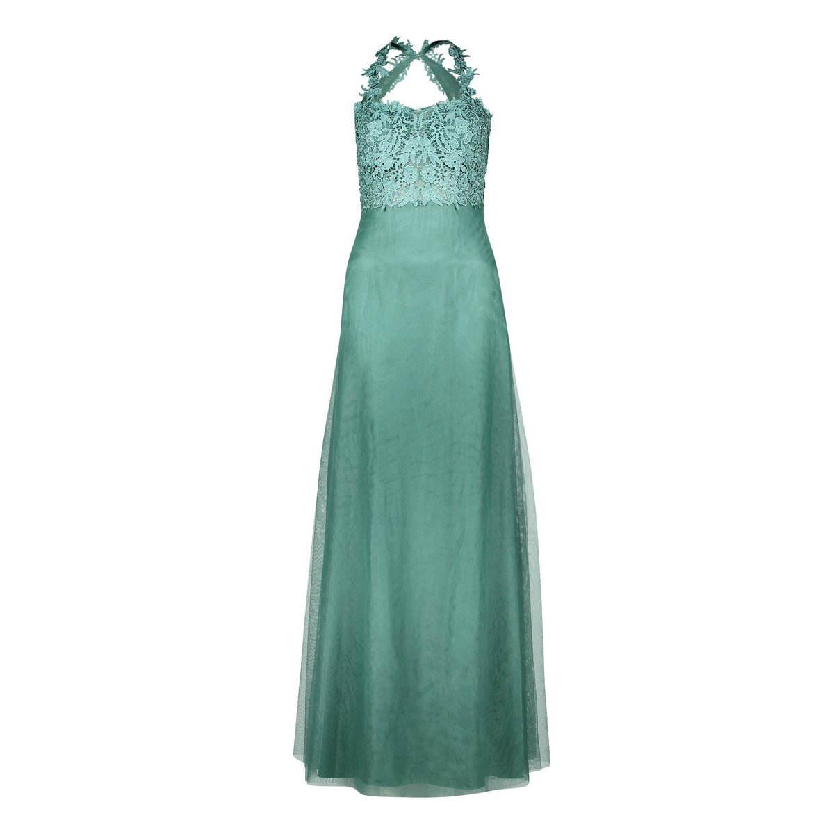 Robe de bal jeunes filles en dentelle bright eucalyptus, VERA MONT