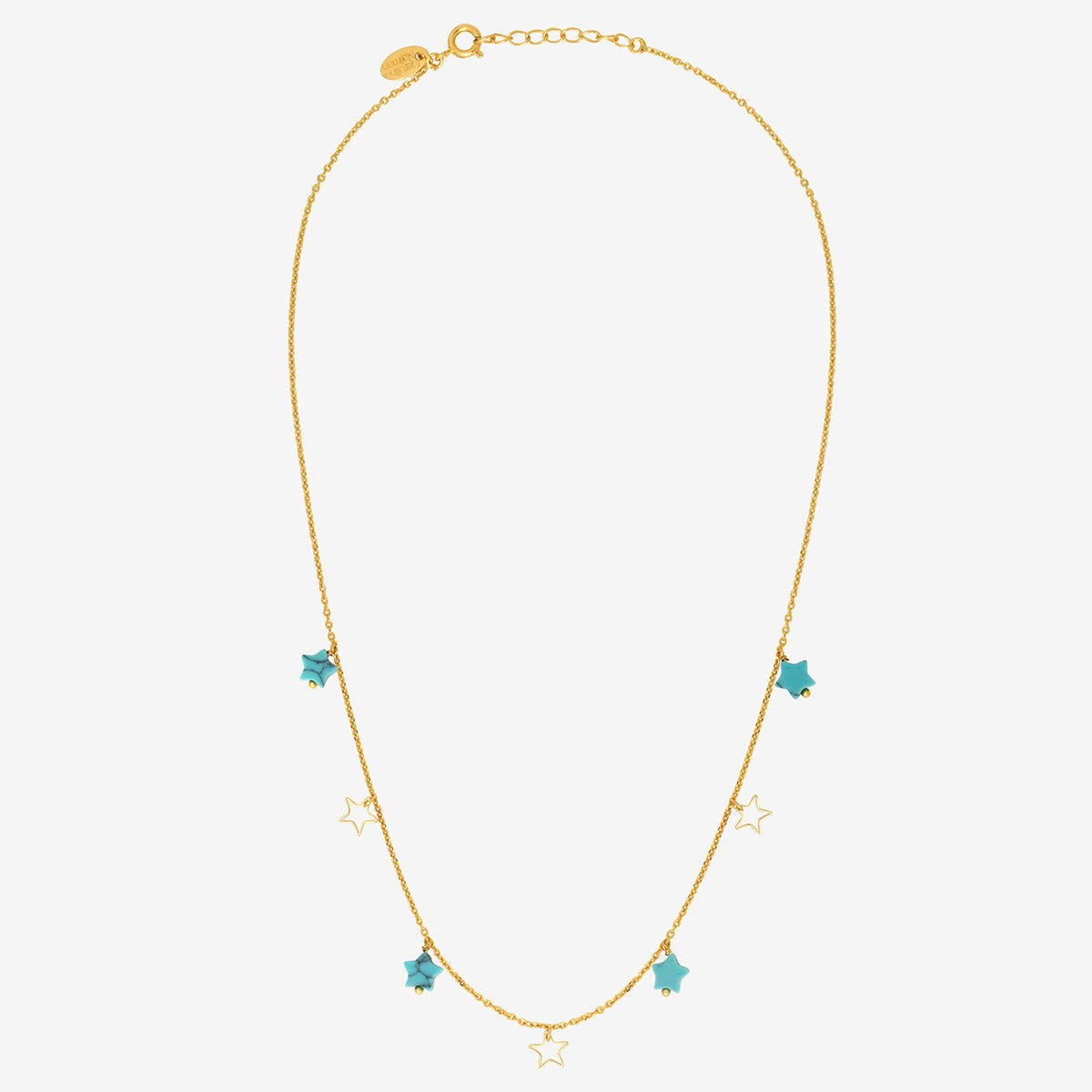 Collier doré multi - cassiopee bleu, CAROLINE NAJMAN