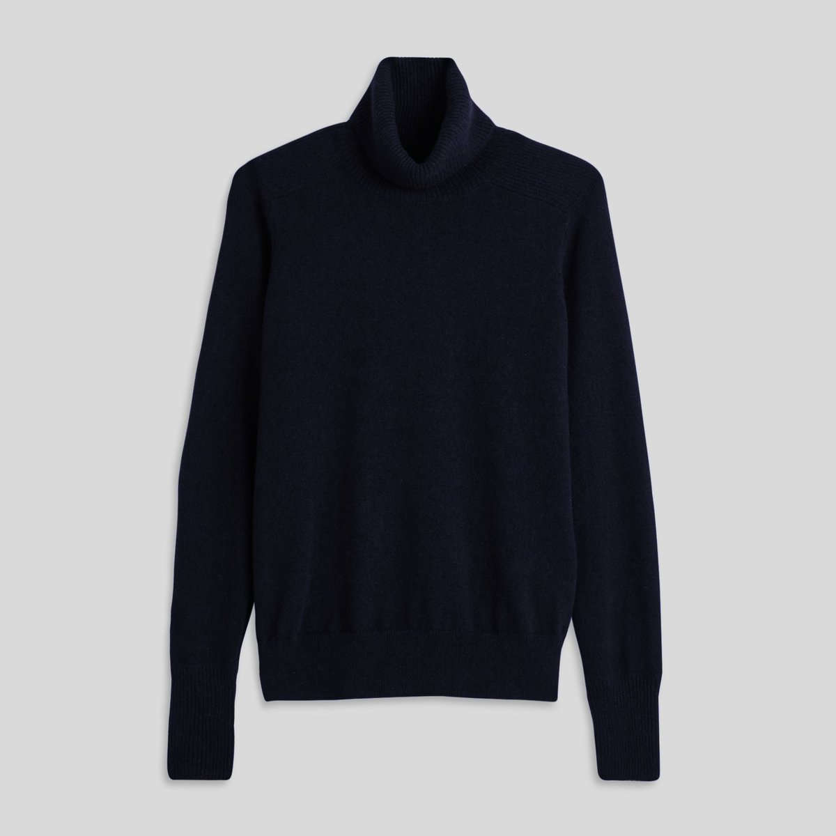 Pull col roulé en cachemire marine, MONOPRIX