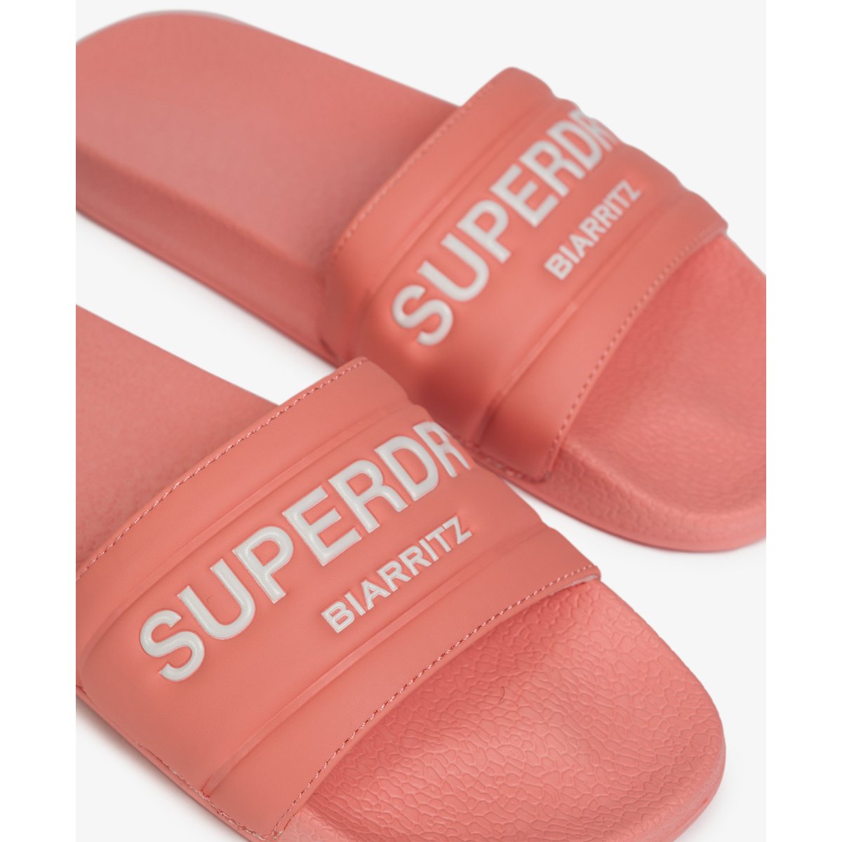 Claquettes de Piscine Destination rose ambre pêche, SUPERDRY