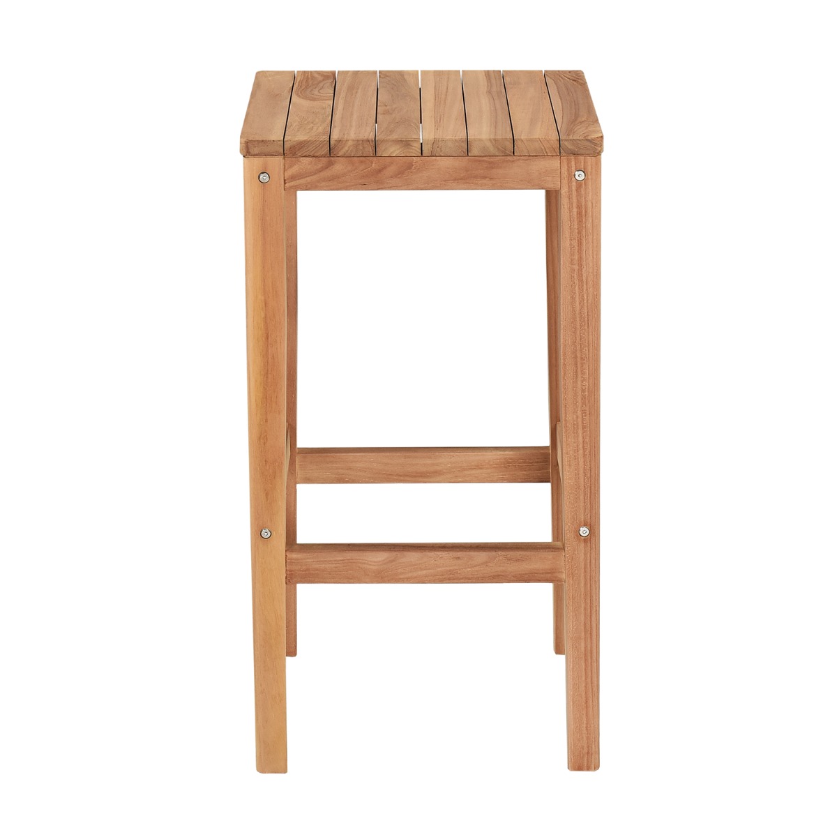 Tabouret de bar en teck massif Sarina naturel, TECK ATTITUDE