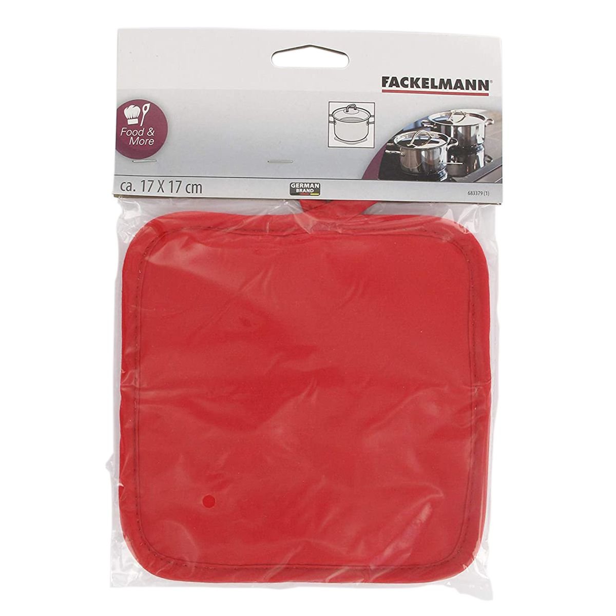 Manique de cuisine gris,rouge, FACKELMANN