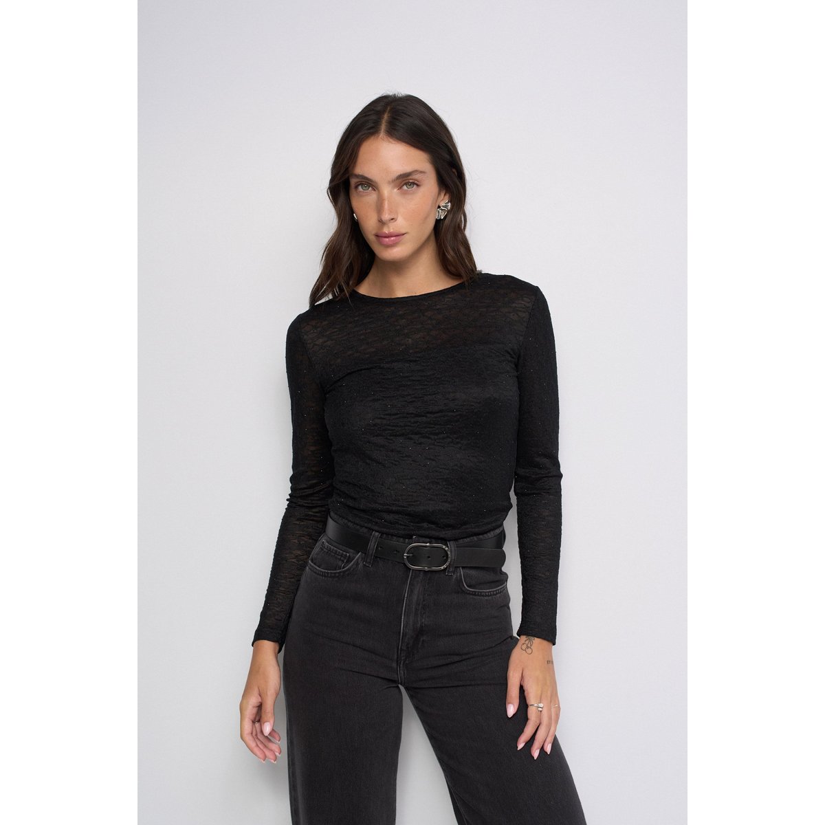 PULL À STRASS noir, SALSA JEANS
