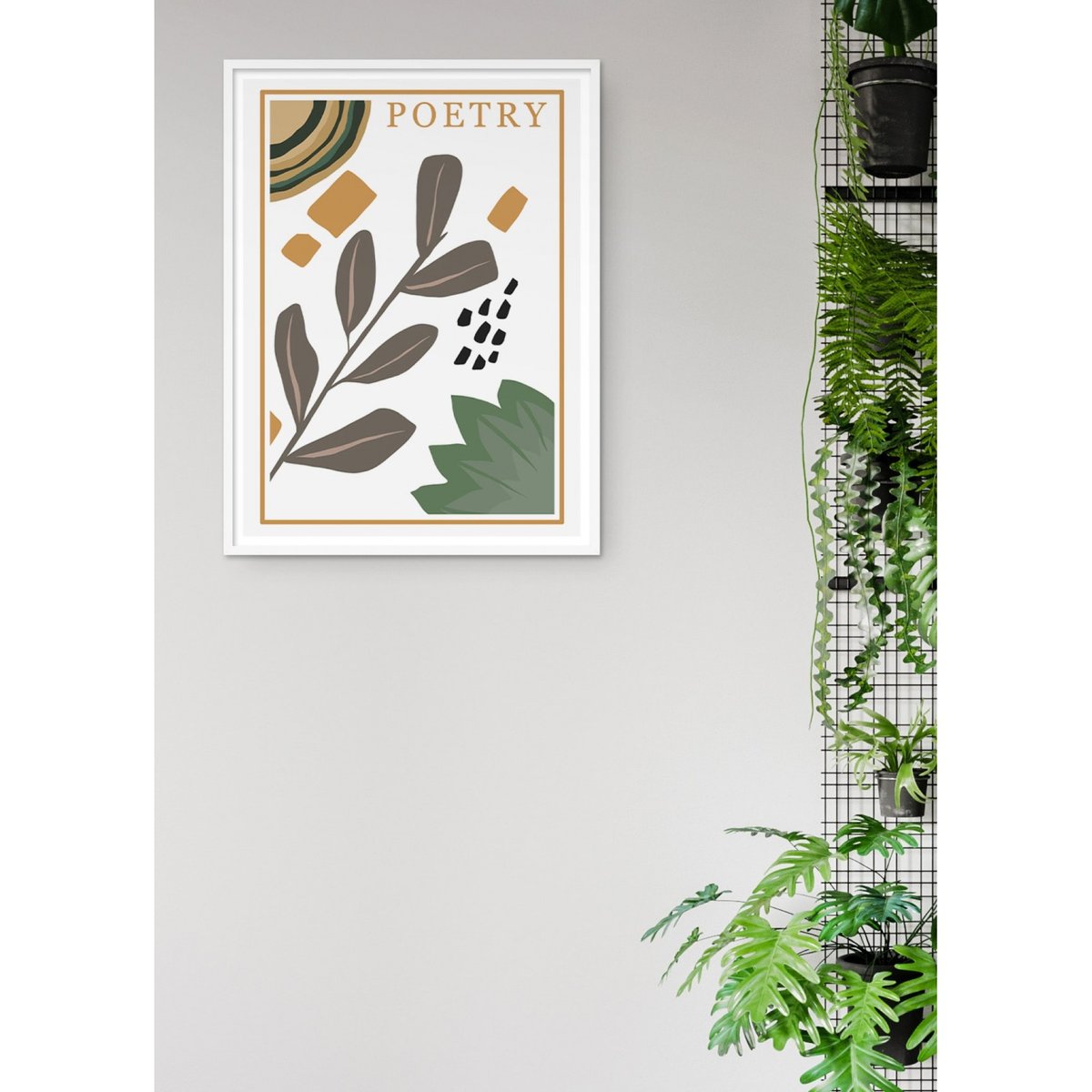 Affiche 'Poetry' blanc, L'AFFICHERIE