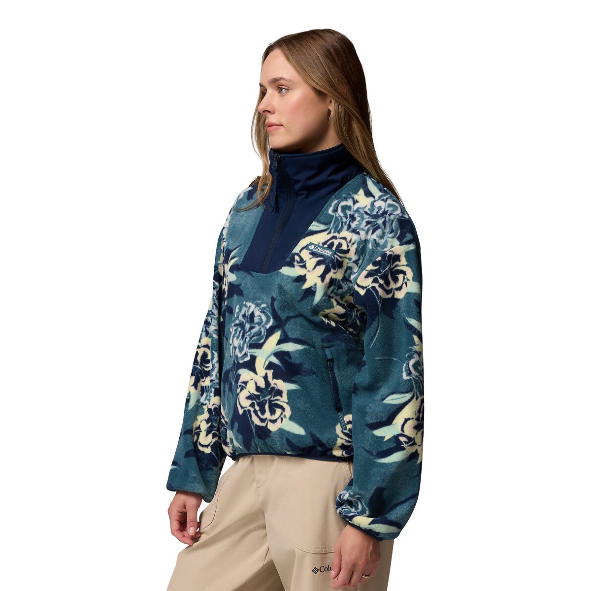 Sequoia Grove™ Half Zip Fleece blue print, COLUMBIA