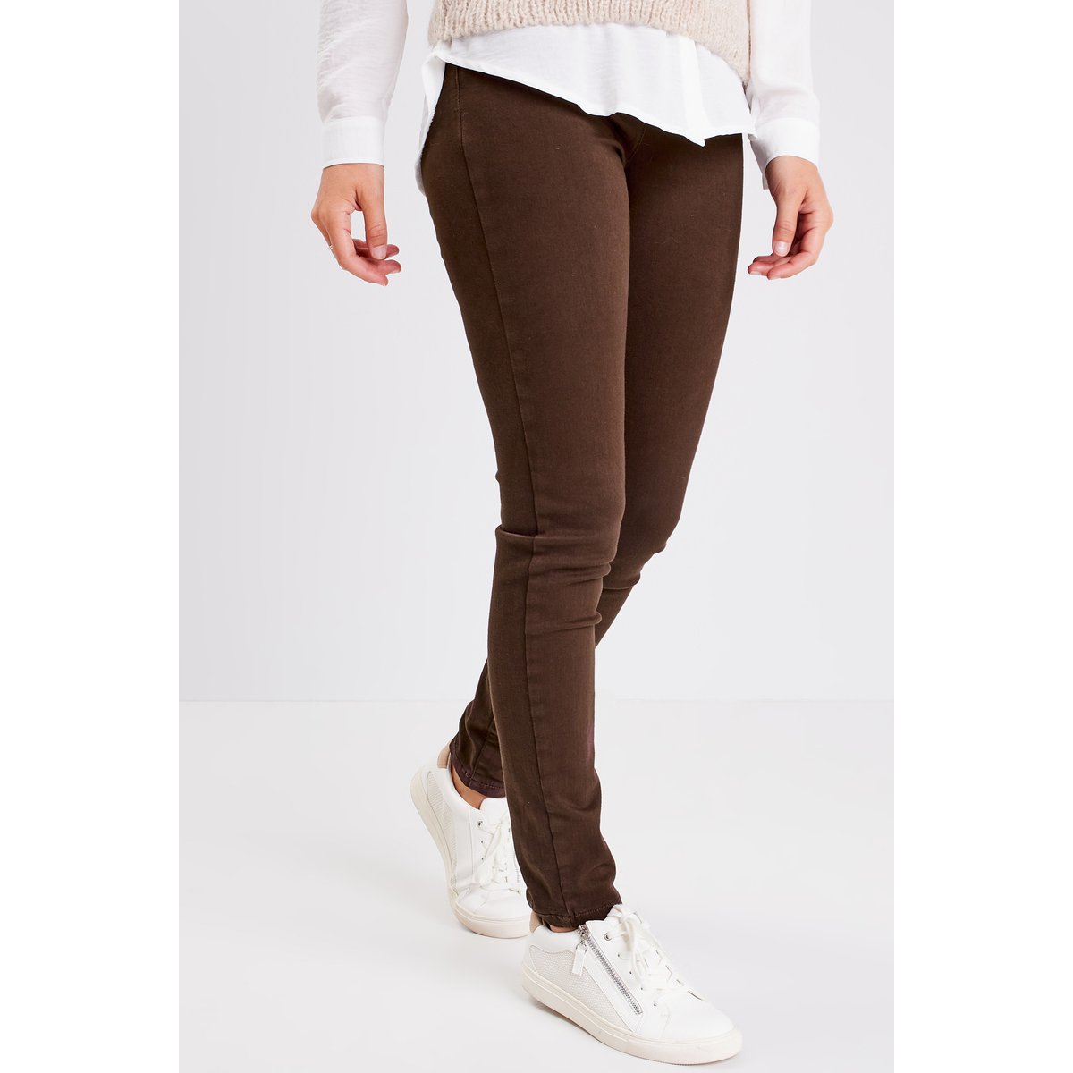 Jean magique ajusté taille standard marron foncé, BREAL