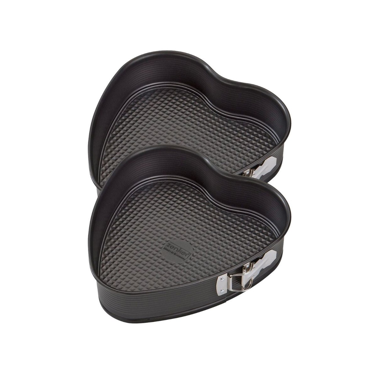 Lot de 2 moules à gâteaux 27/25 cm en acier SPÉCIAL CRÉATIVE noir, ZENKER