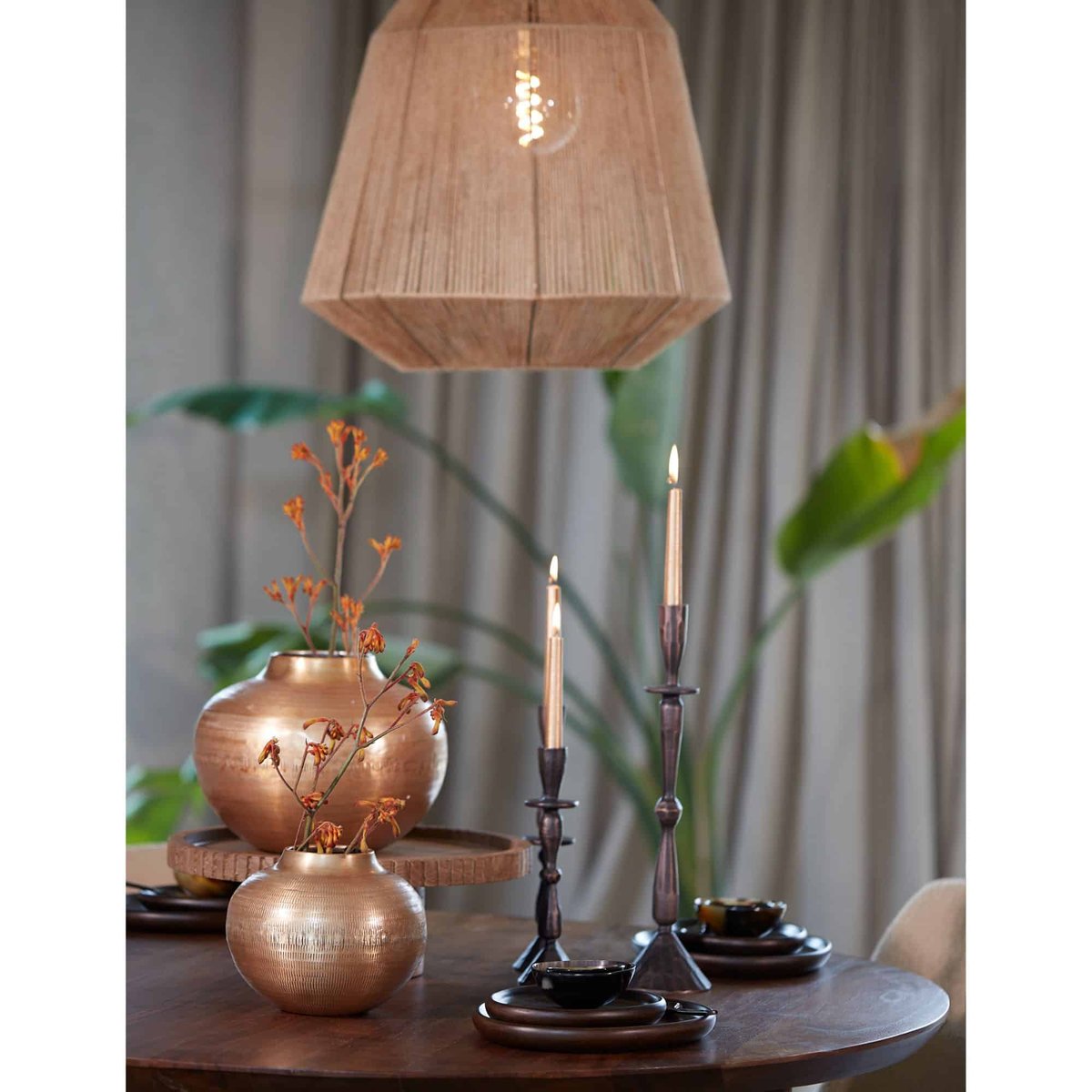 Suspension Textile MALVA naturel, LIGHT & LIVING