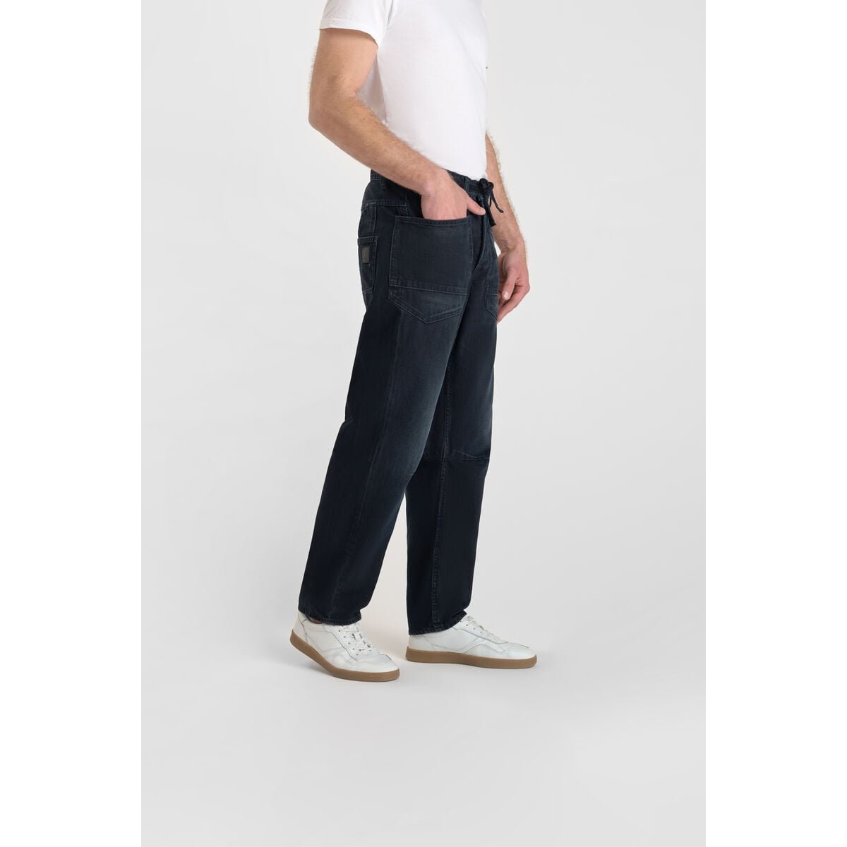 Jeans loose, large loose, longueur 34 blue / black, LE TEMPS DES CERISES