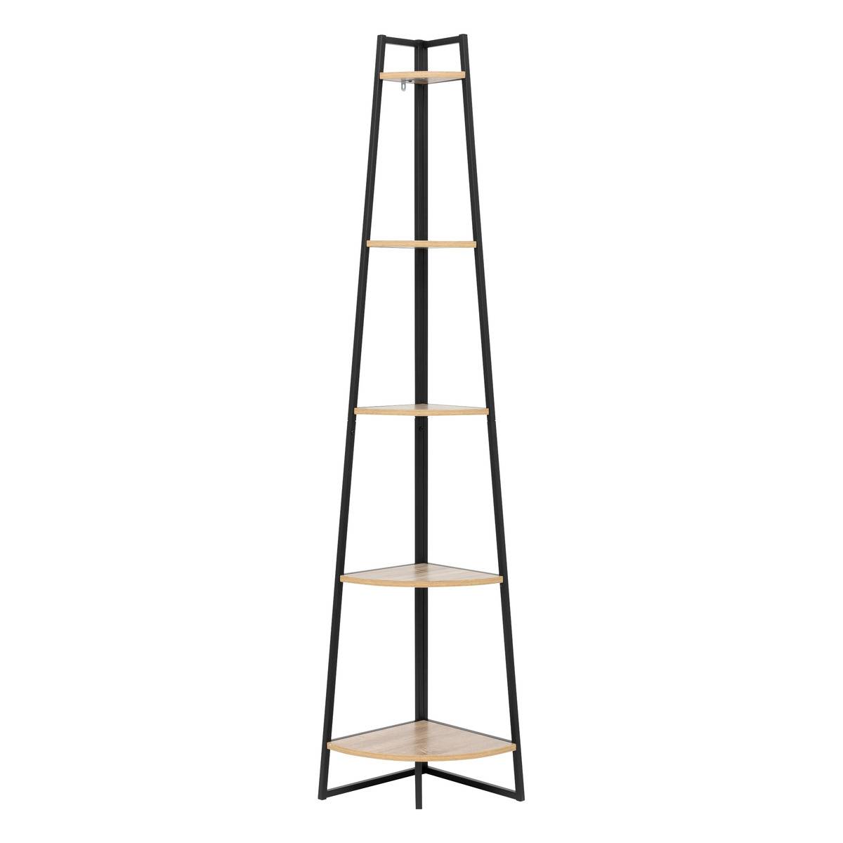 Étagère d'angle 5 niveaux effet bois ALIAJ beige, 5FIVE SIMPLY SMART