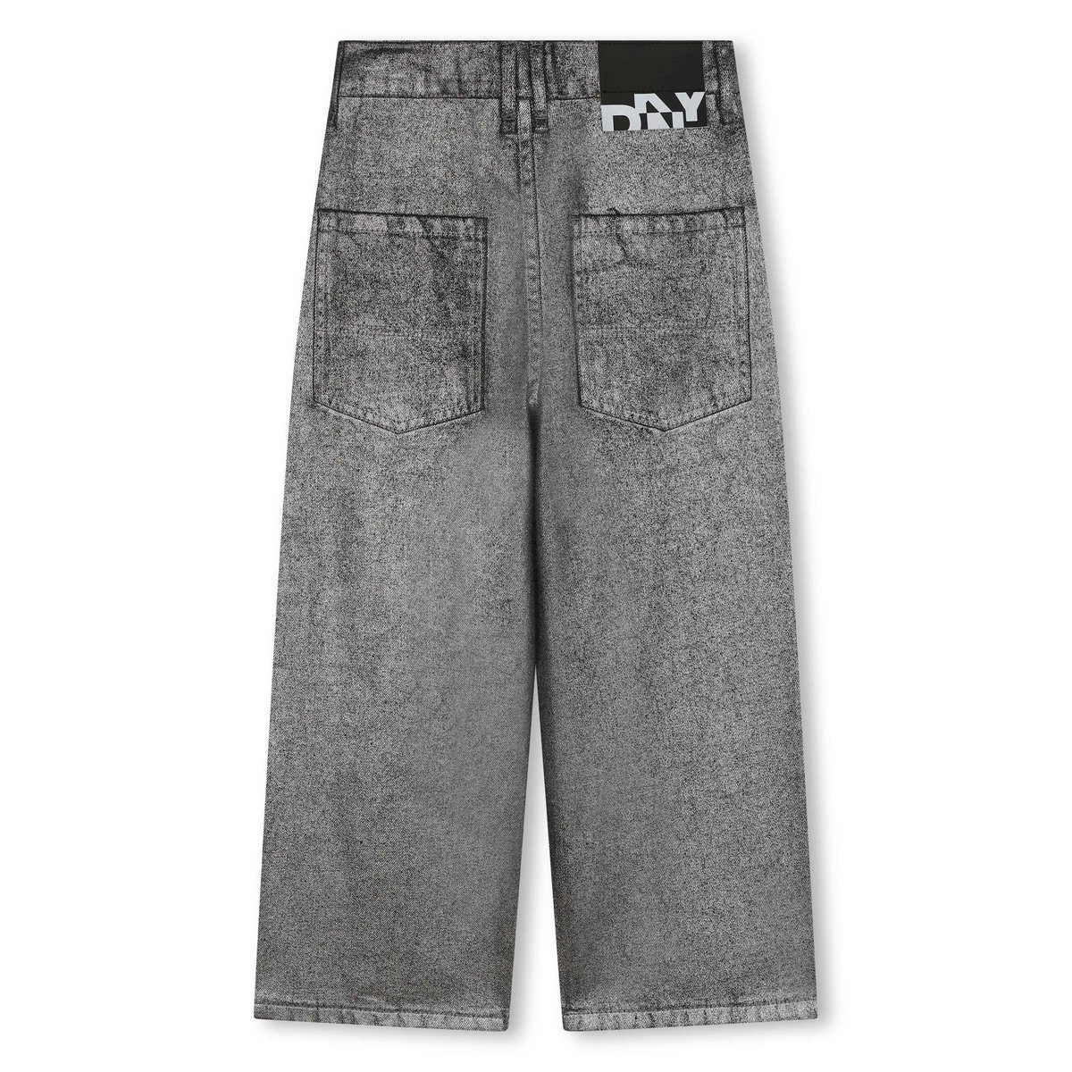 Jean large en coton silver, DKNY