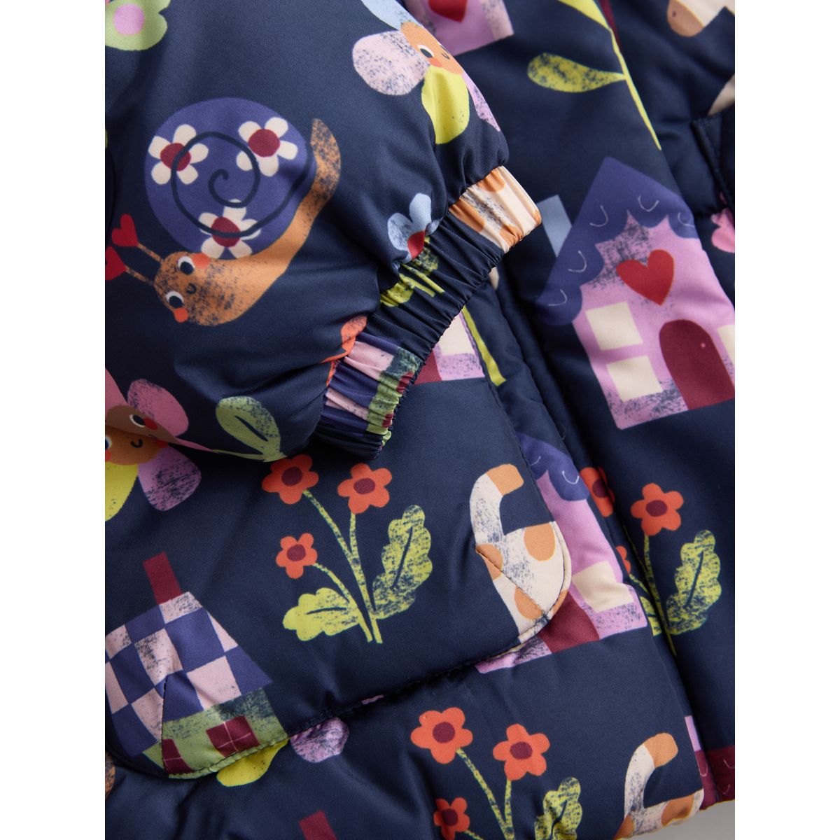 Manteau matelassé imperméable bleu marine, NEXT