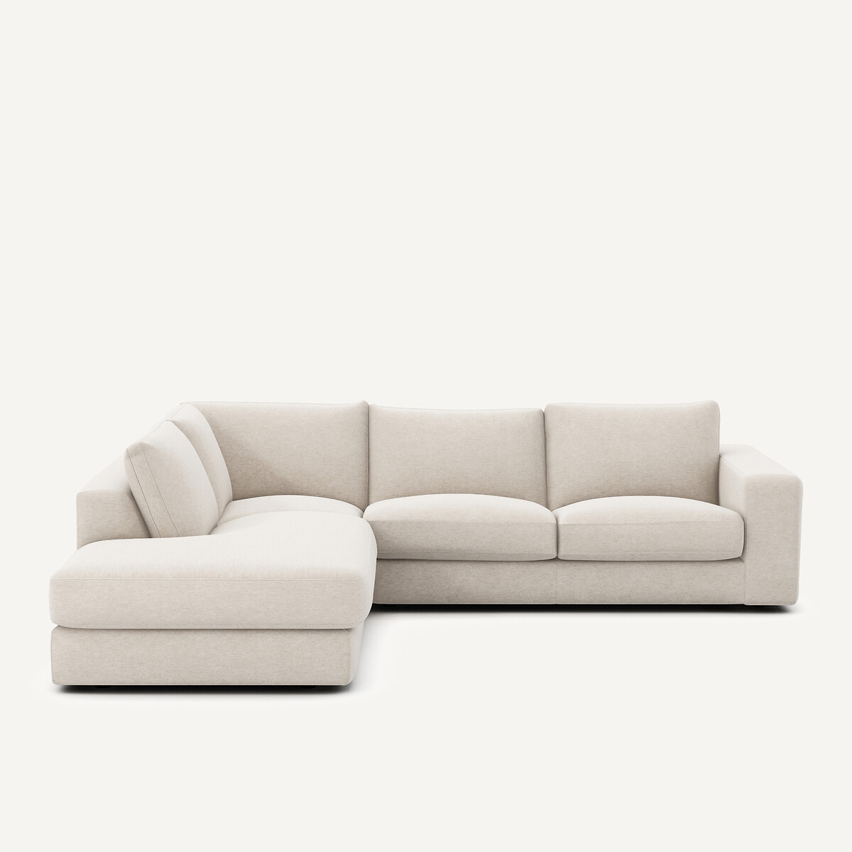 Ecksofa, aus meliertem Leinen, SKANDER elfenbein, AM.PM