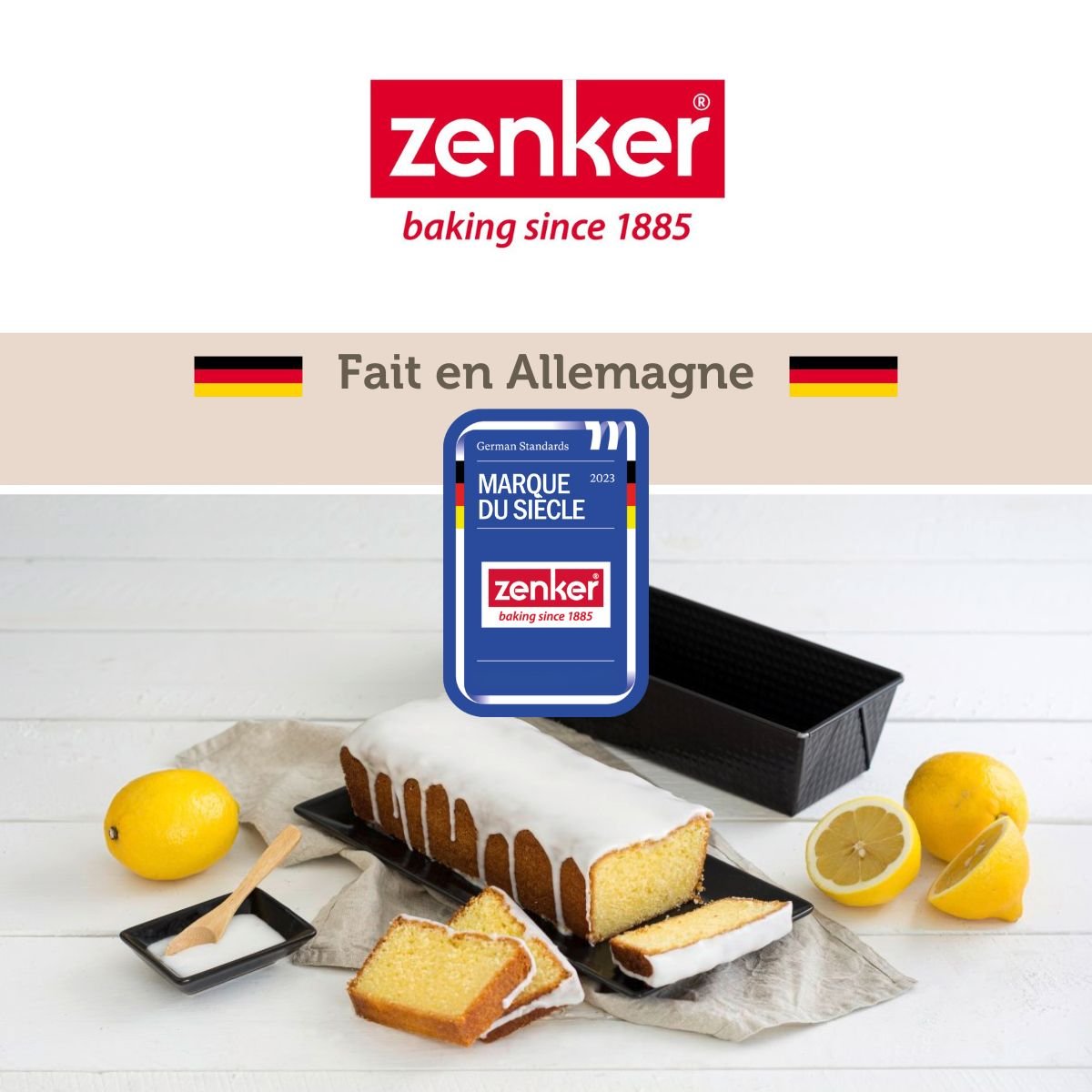 Set de 4 ustensiles de pâtisserie moule SILICONE FIBRE DE VERRE noir|gris, ZENKER
