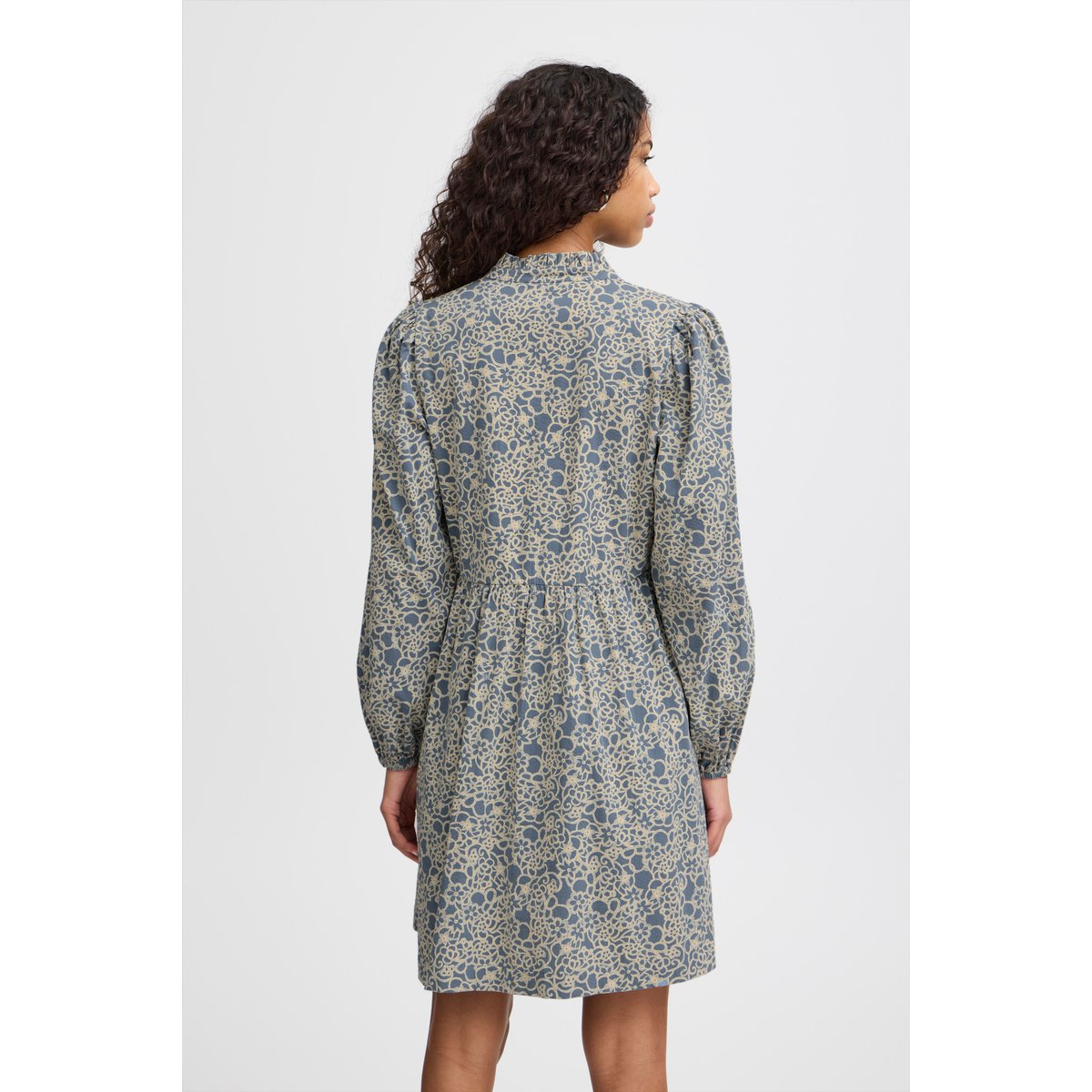 Dress bleu blue mirage flower aop, ICHI