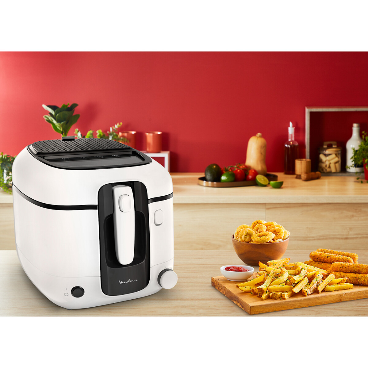 Friteuse Super Uno 2,2L AM312010 blanc, MOULINEX