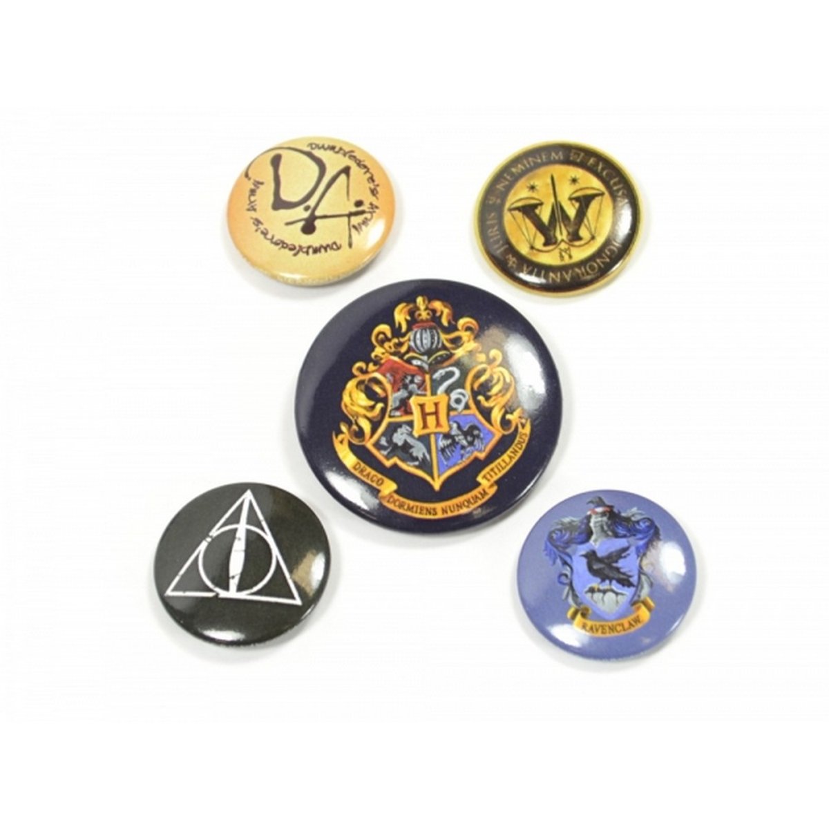 Ensemble de badges noir, HARRY POTTER