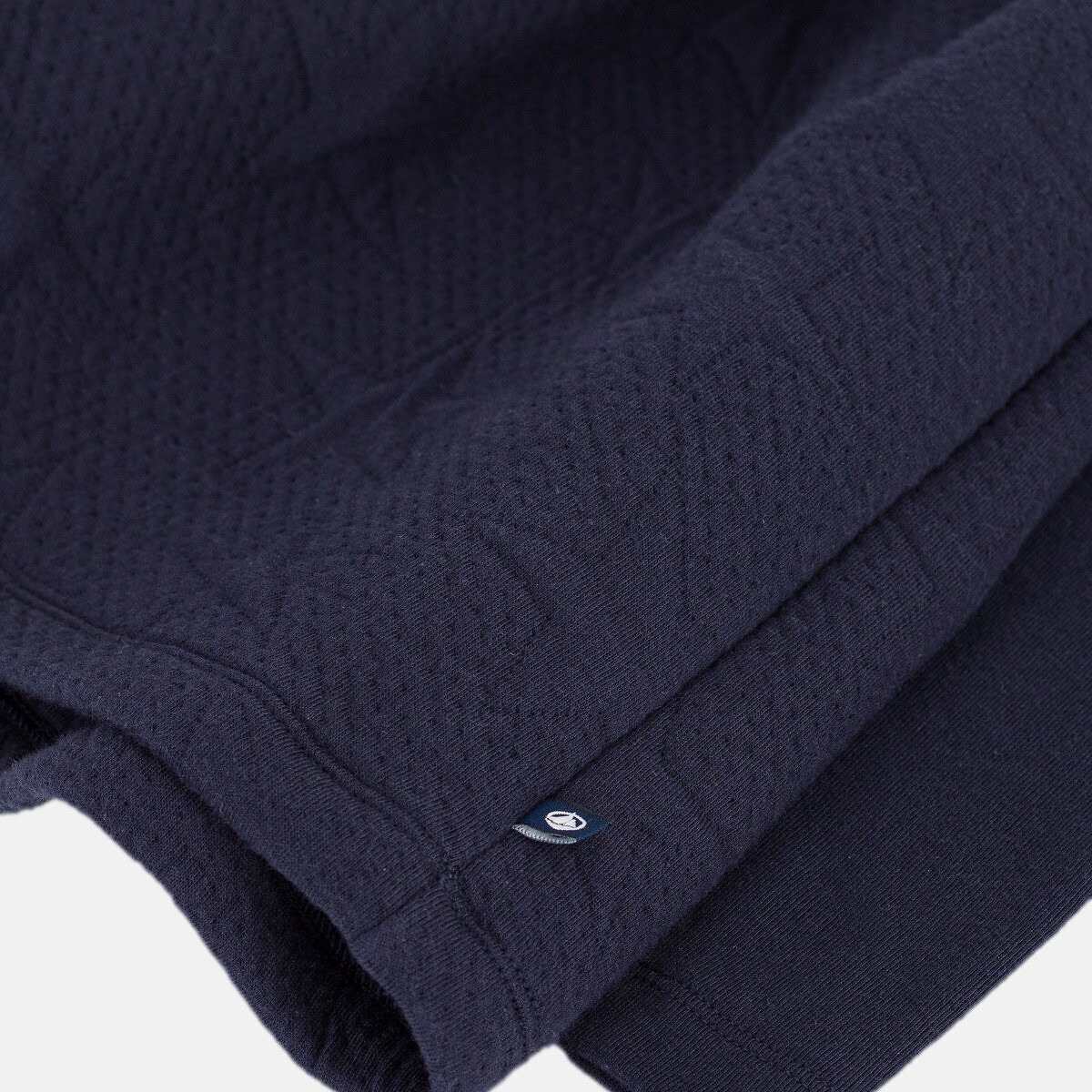 Robe manches longues, en coton bleu marine, PETIT BATEAU