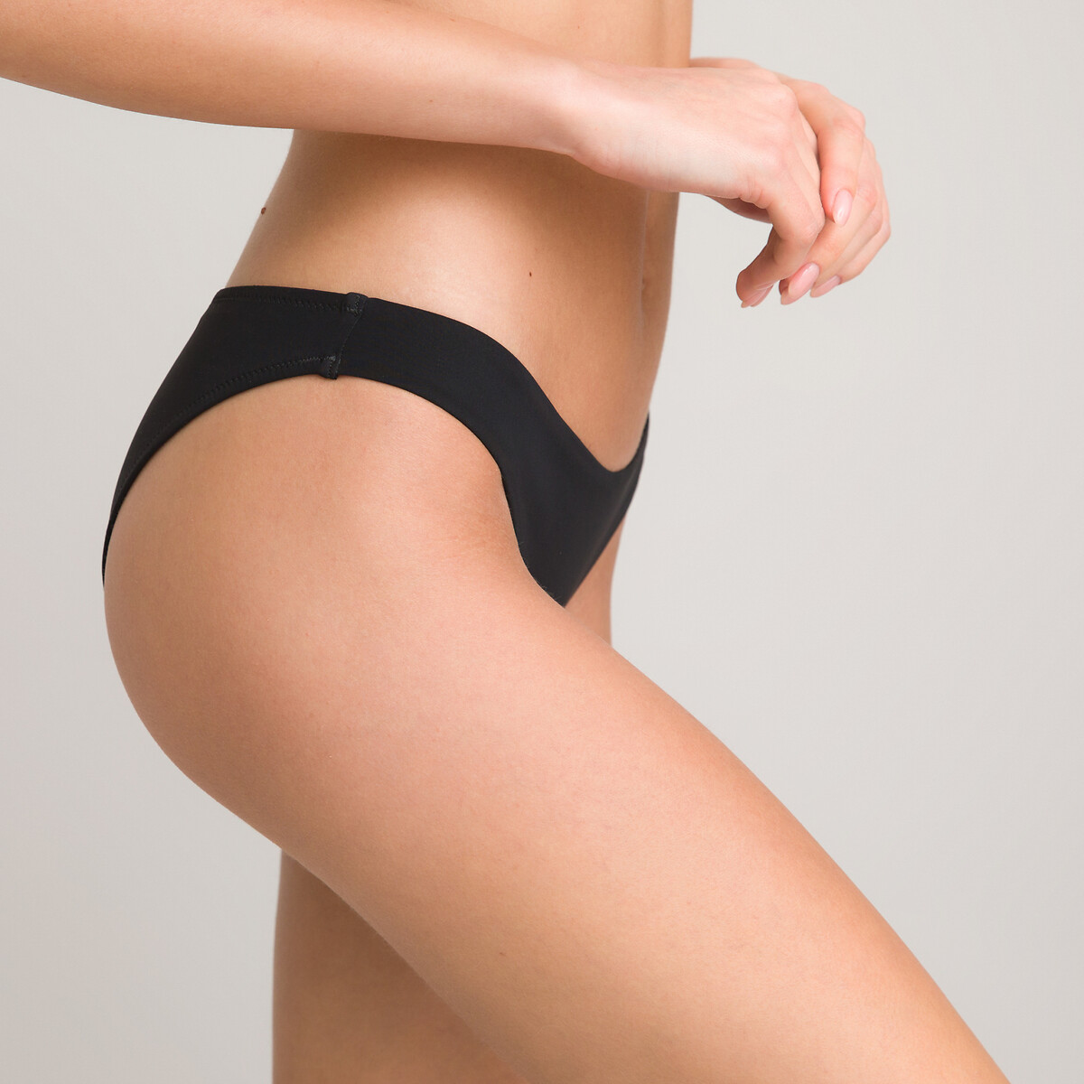 Tanga Bikini Bottoms black, LA REDOUTE COLLECTIONS