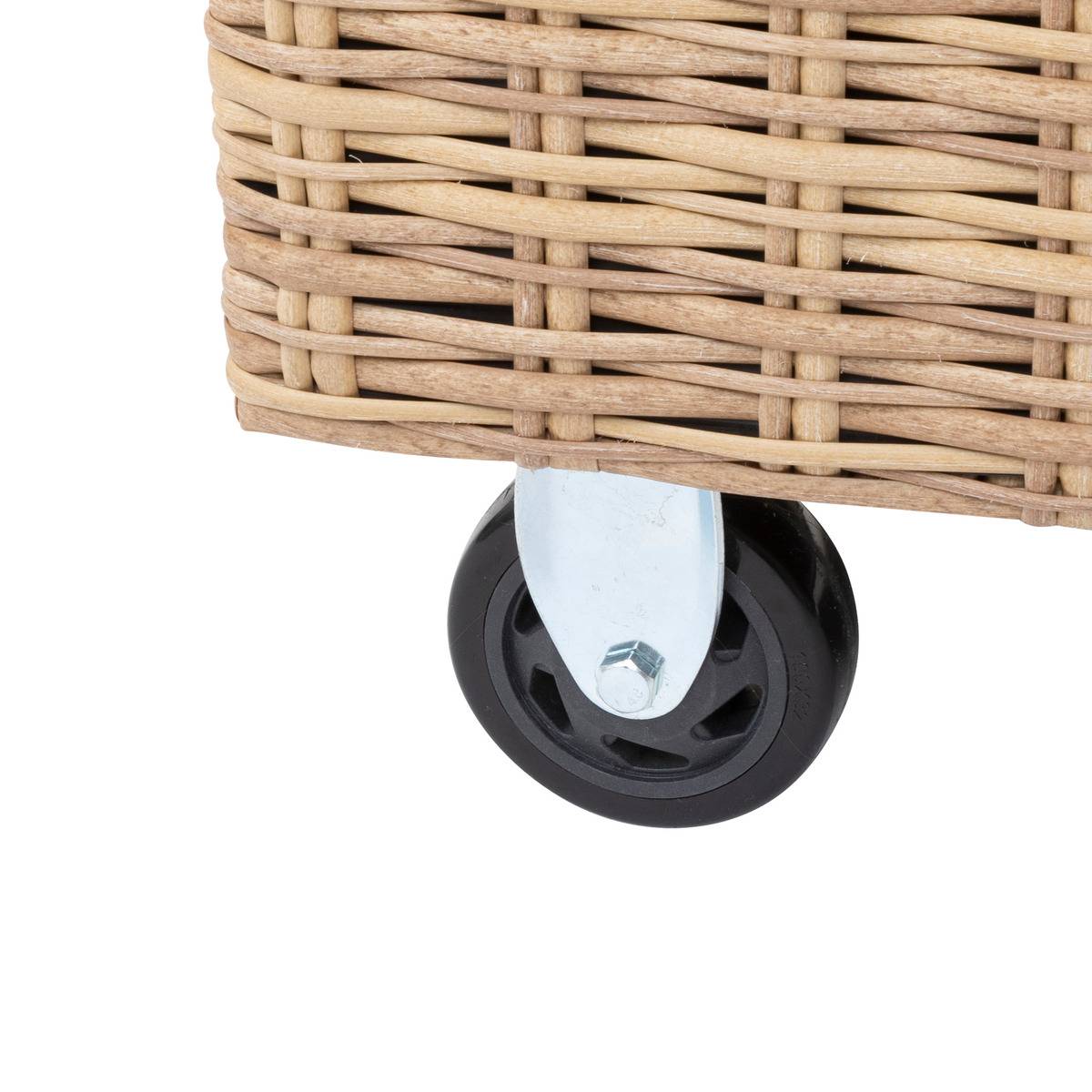Coffre de rangement 600L en résine tressée BAYANA savana, HESPERIDE