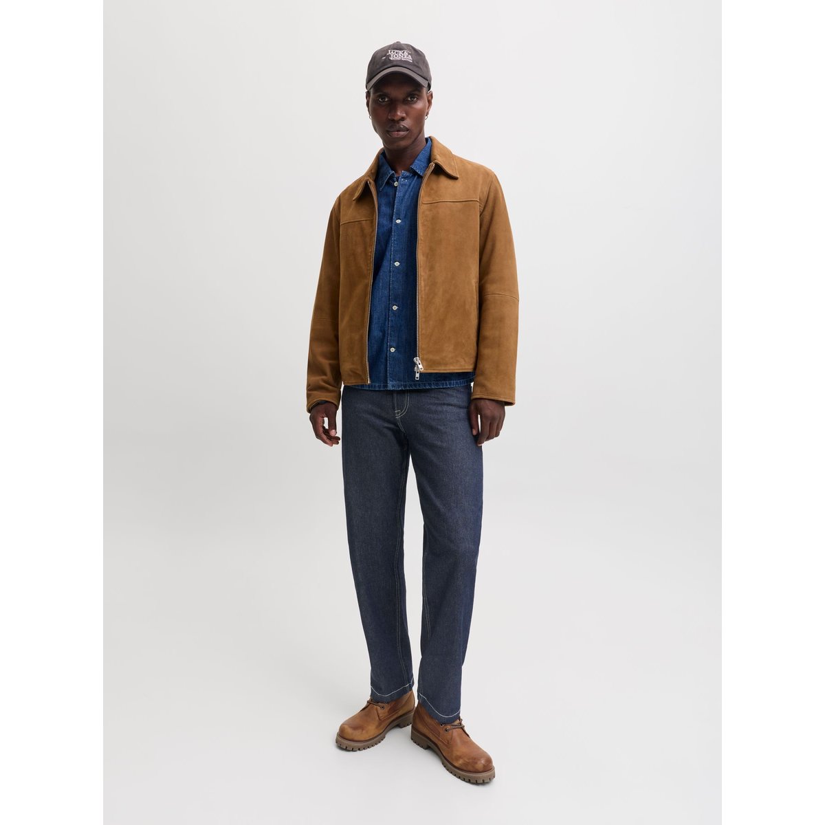 Jean À Coupe Ample dark blue denim, JACK & JONES