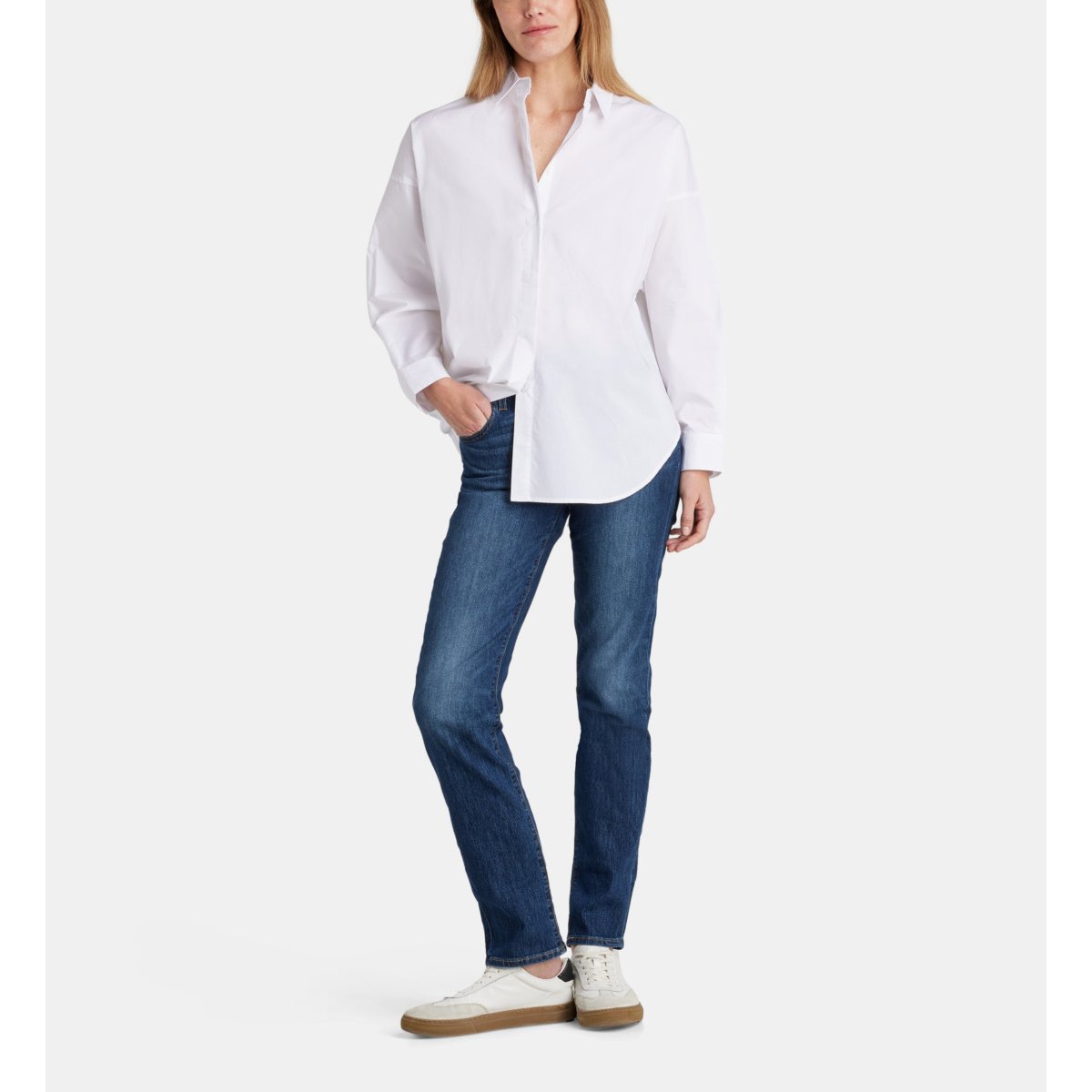 Chemise camille coton popeline blanc, GALERIES LAFAYETTE