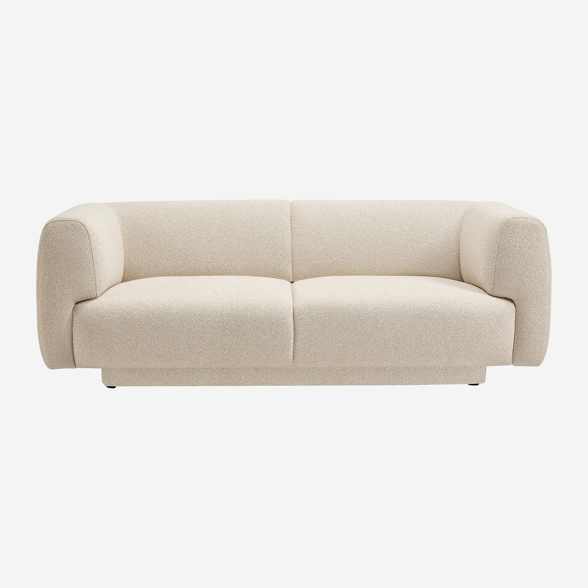 Canapé en tissu texturé AUSTIN beige, HABITAT