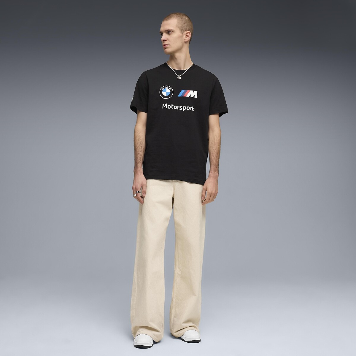 T-shirt met korte mouwen BMW zwart, PUMA