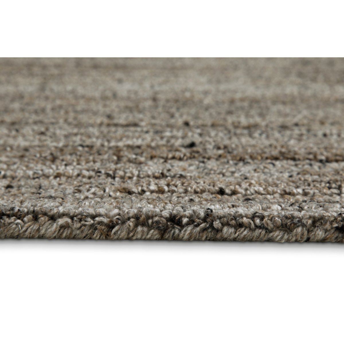 Tapis uni texturé style naturel , Hamptons EIGHTEEN gris marron, chiné, WECON HOME