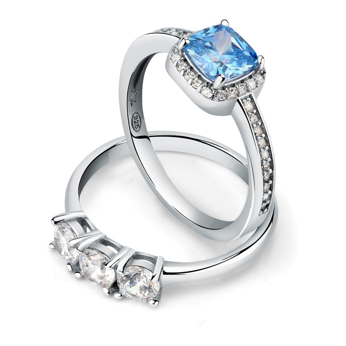 Bagues en Zircon/zircons Cubiques/argent 925 et Zircon argent, MORELLATO