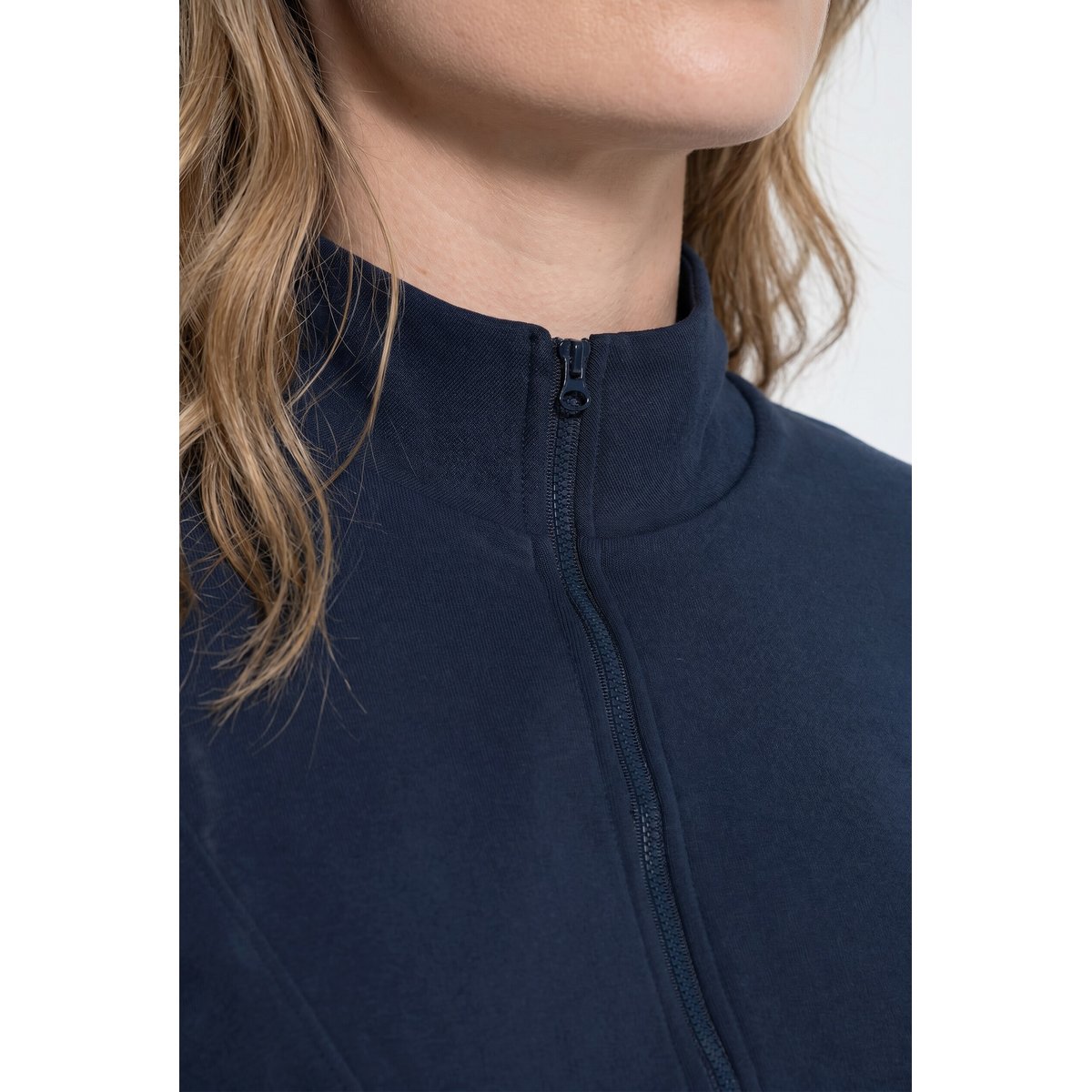 Sweat-shirt en coton bio marine, ULLA POPKEN