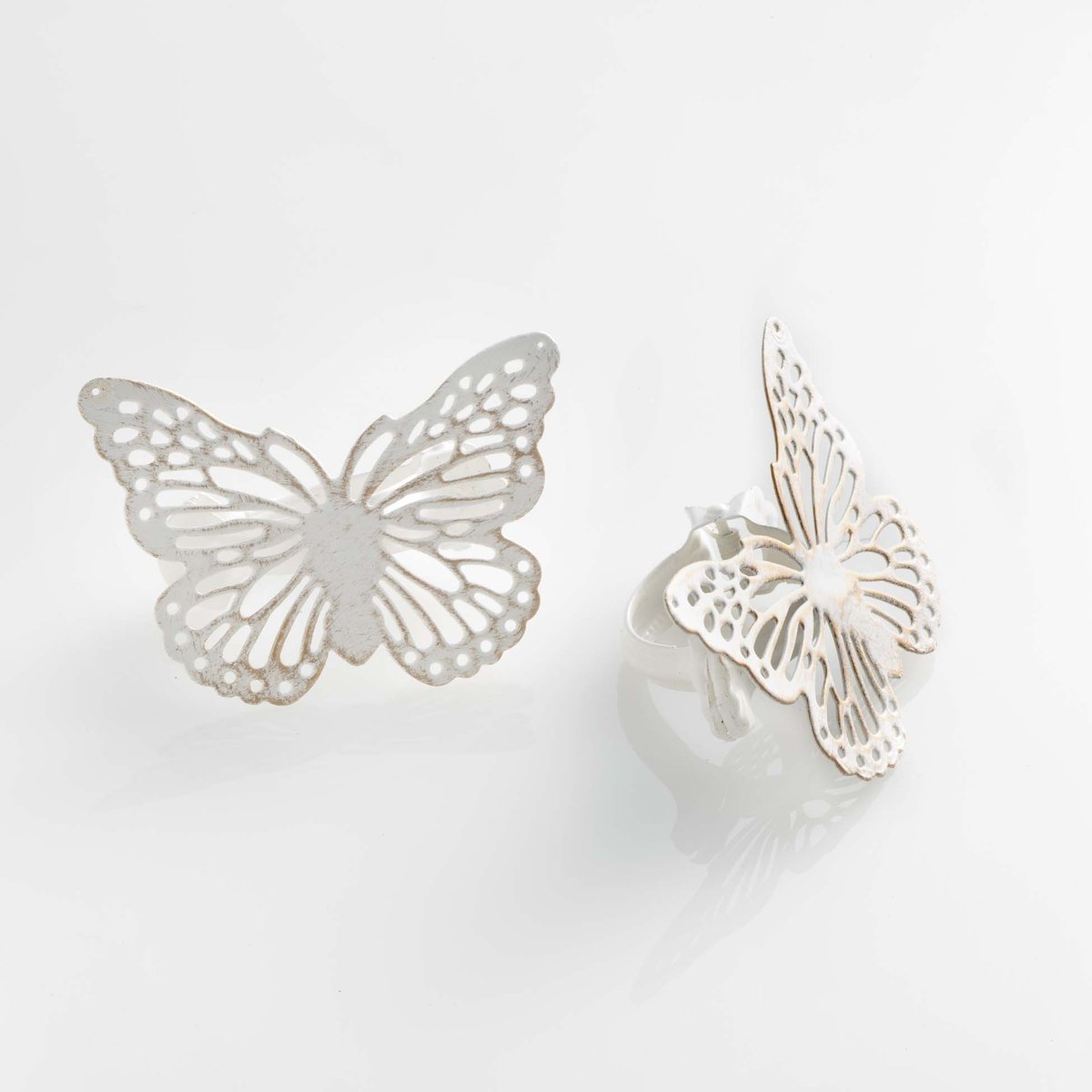 2 Embrasses Papillo noir argent noir, EDEN