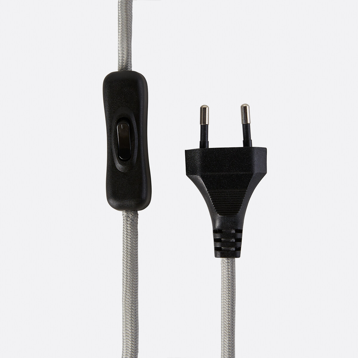 Lampe à poser en métal fer chromé et verre opalin, CALAN chrome, LA REDOUTE INTERIEURS