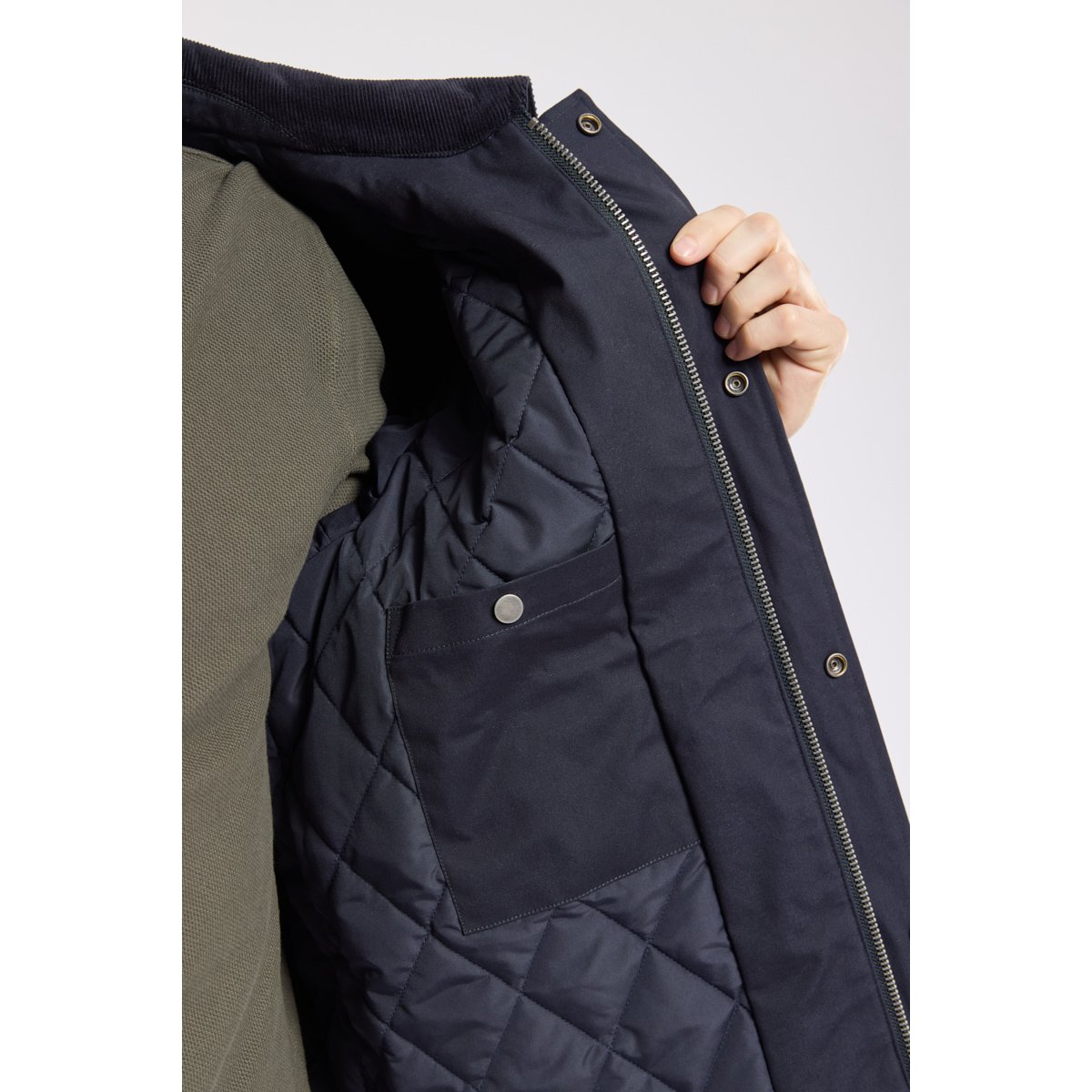 Veste matelassée HERITAGE en coton pour homme rich navy, ARMOR-LUX