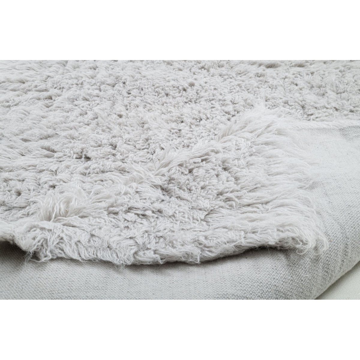 Tapis shaggy en laine - FLUFFY gris, TOM TAILOR