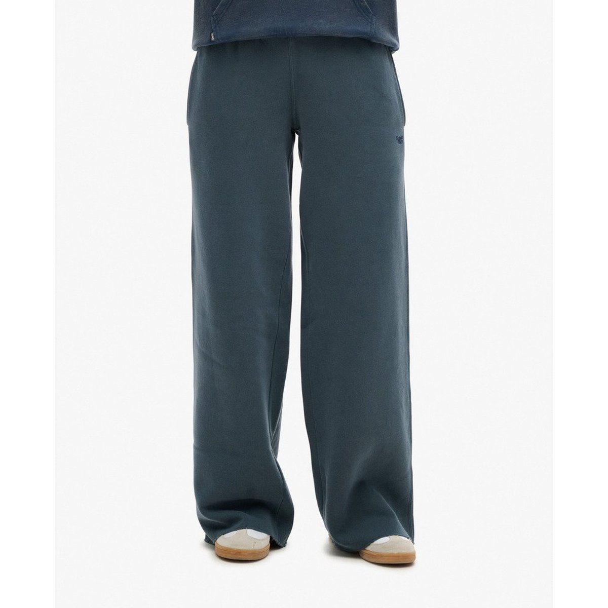 Pantalon de survêtement large délavé bleu marine éclipse, SUPERDRY