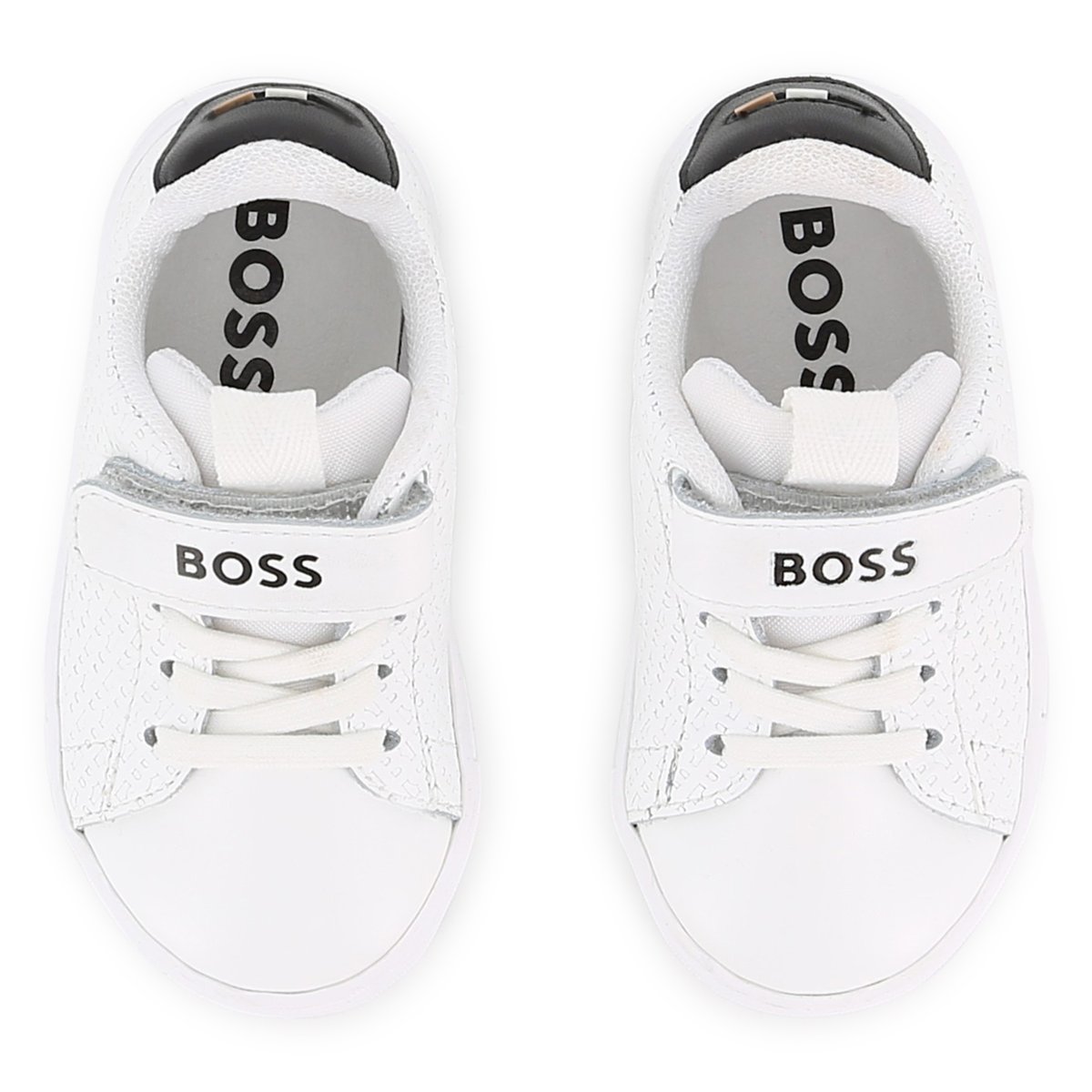 Baskets basses à lacets blanc, BOSS KIDSWEAR
