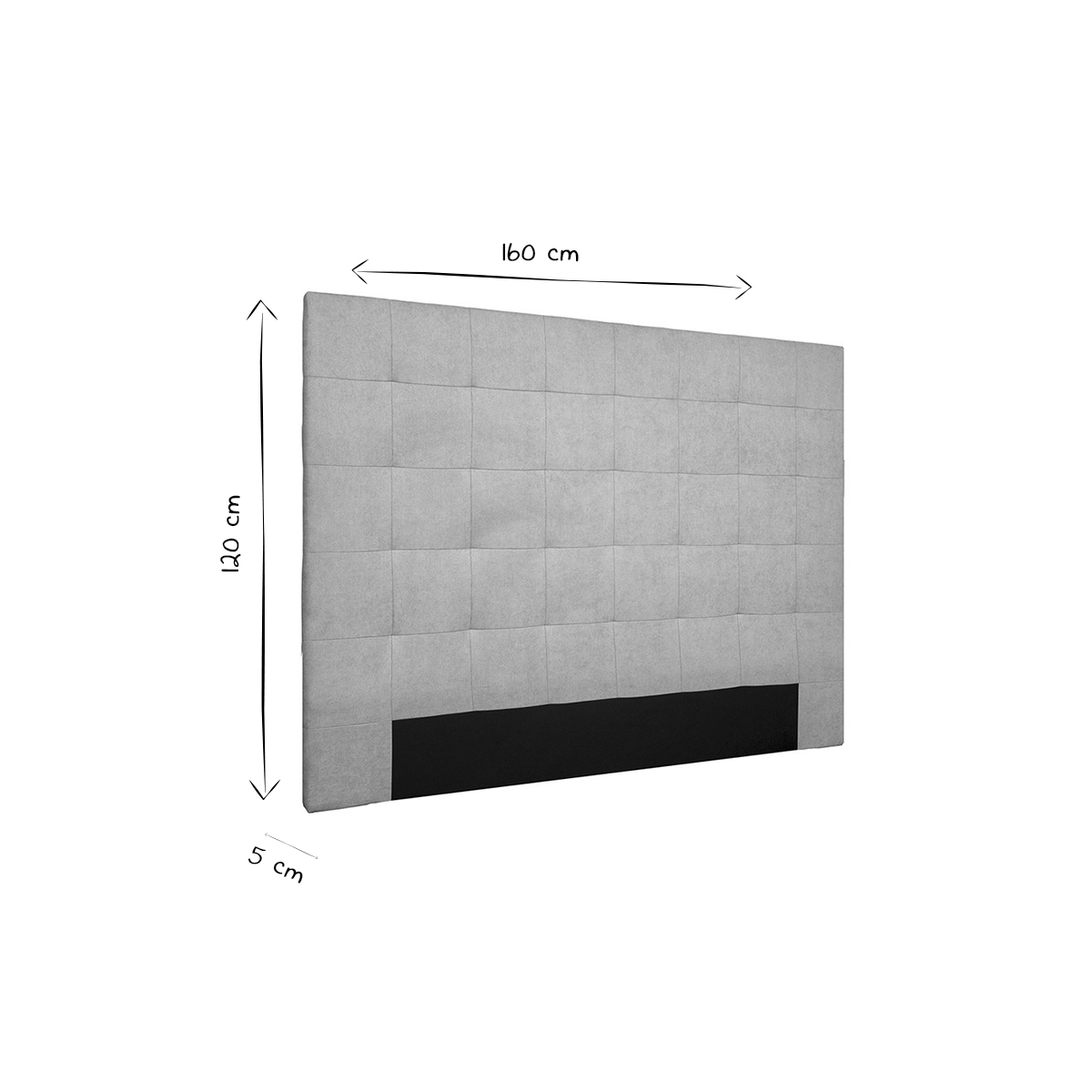Tête de lit capitonnée L160 cm HALCIONA naturel, MILIBOO