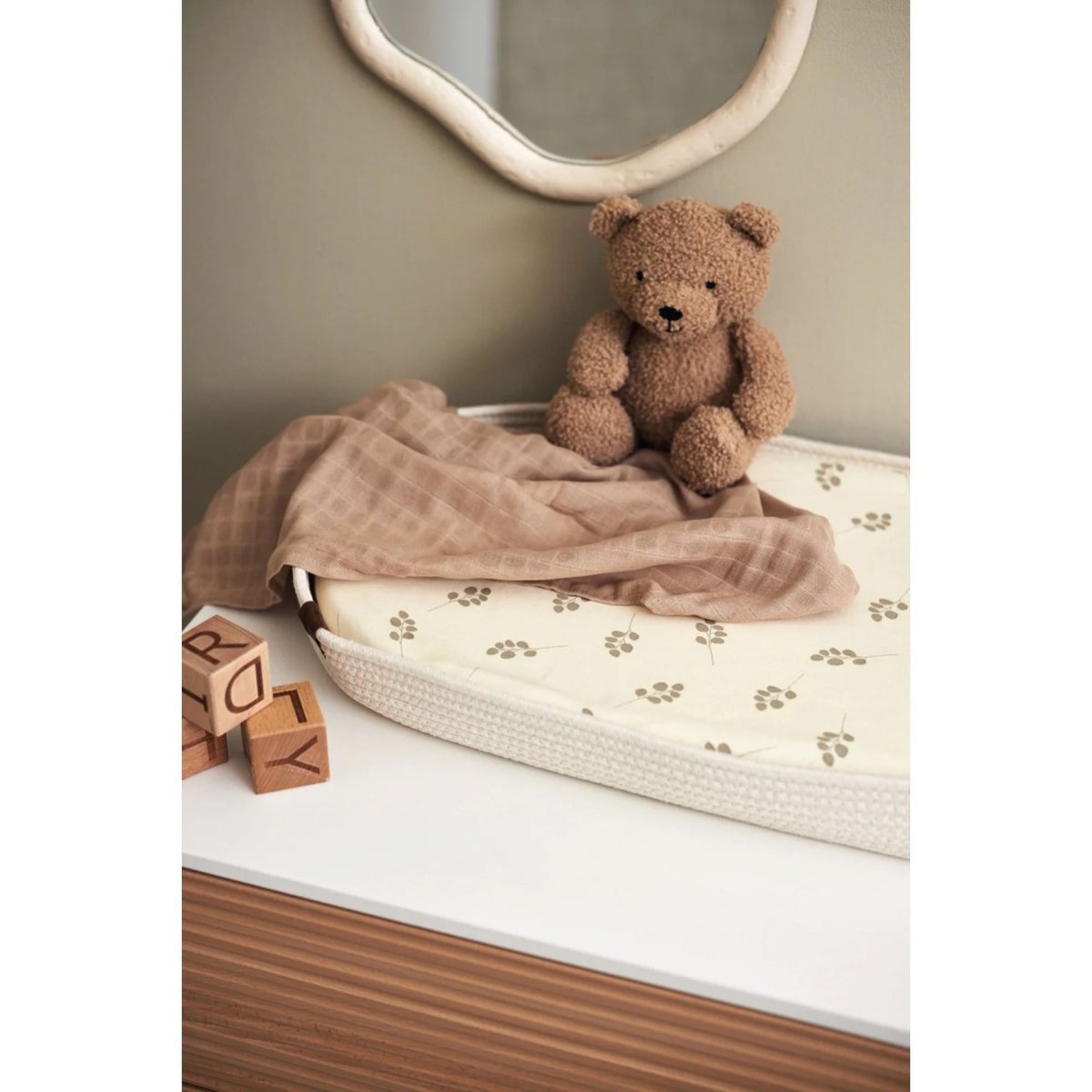 Housse matelas à langer 50x70 cm Jersey Twig Olive twig olive, JOLLEIN