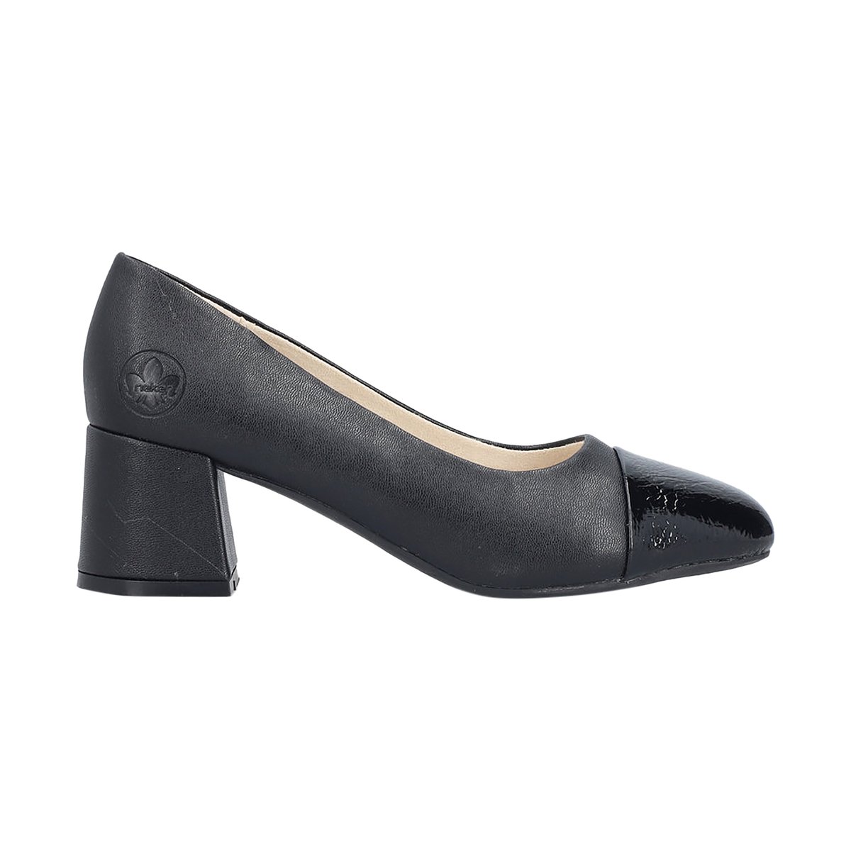 Ballerine Talon à Enfiler Estonia noir, RIEKER