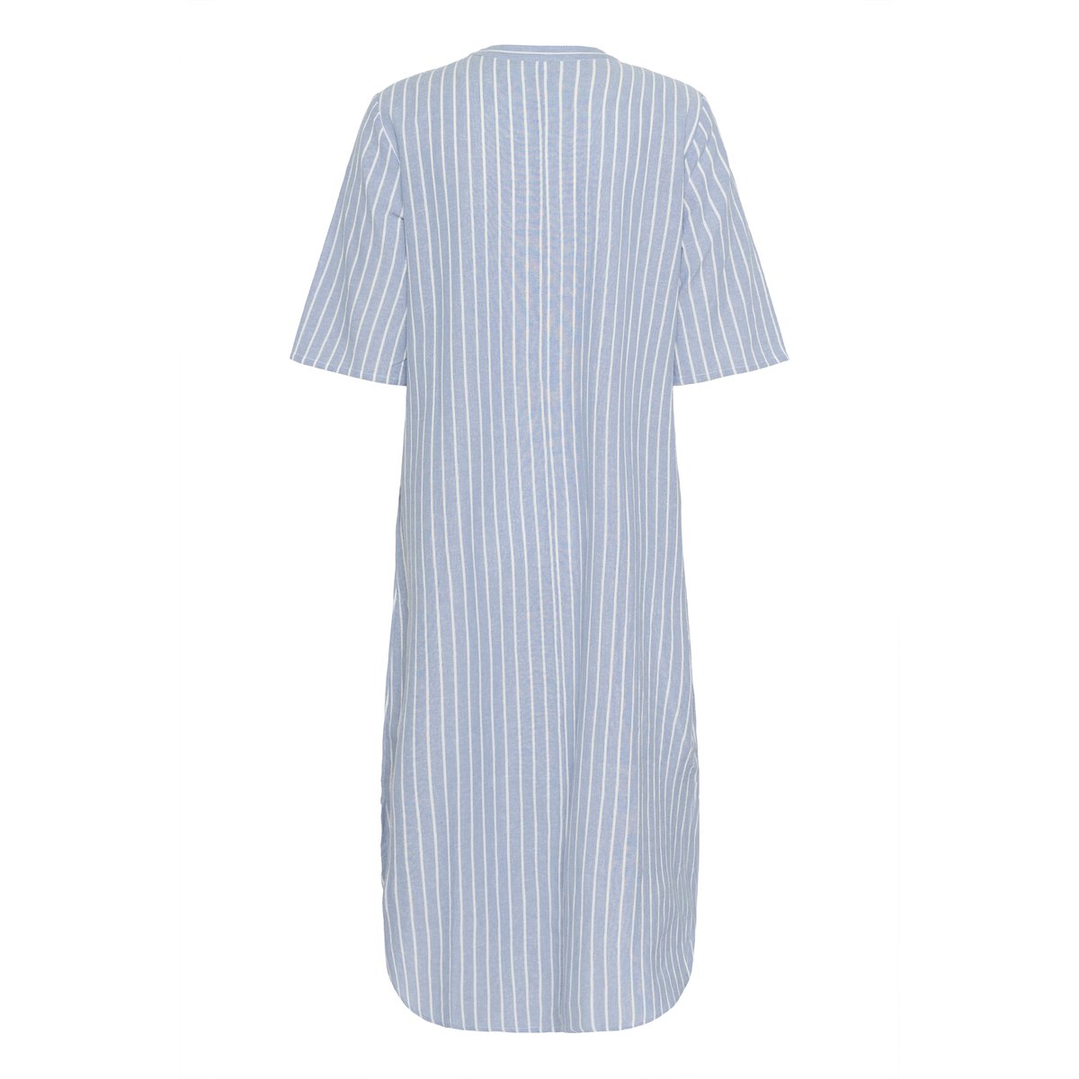 Dress bleu ebb and flow melange/blanc chalk stripe, KAFFE
